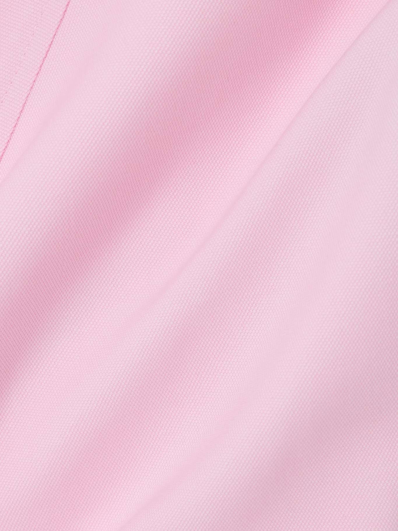 Open-back grain de poudre wool halterneck top Blush - 4