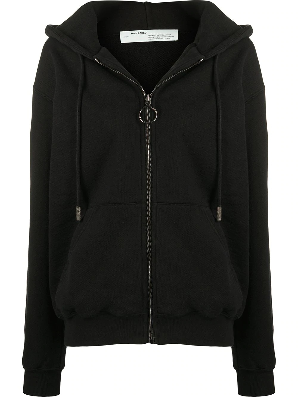 diagonal stripes hooded jacket - 1