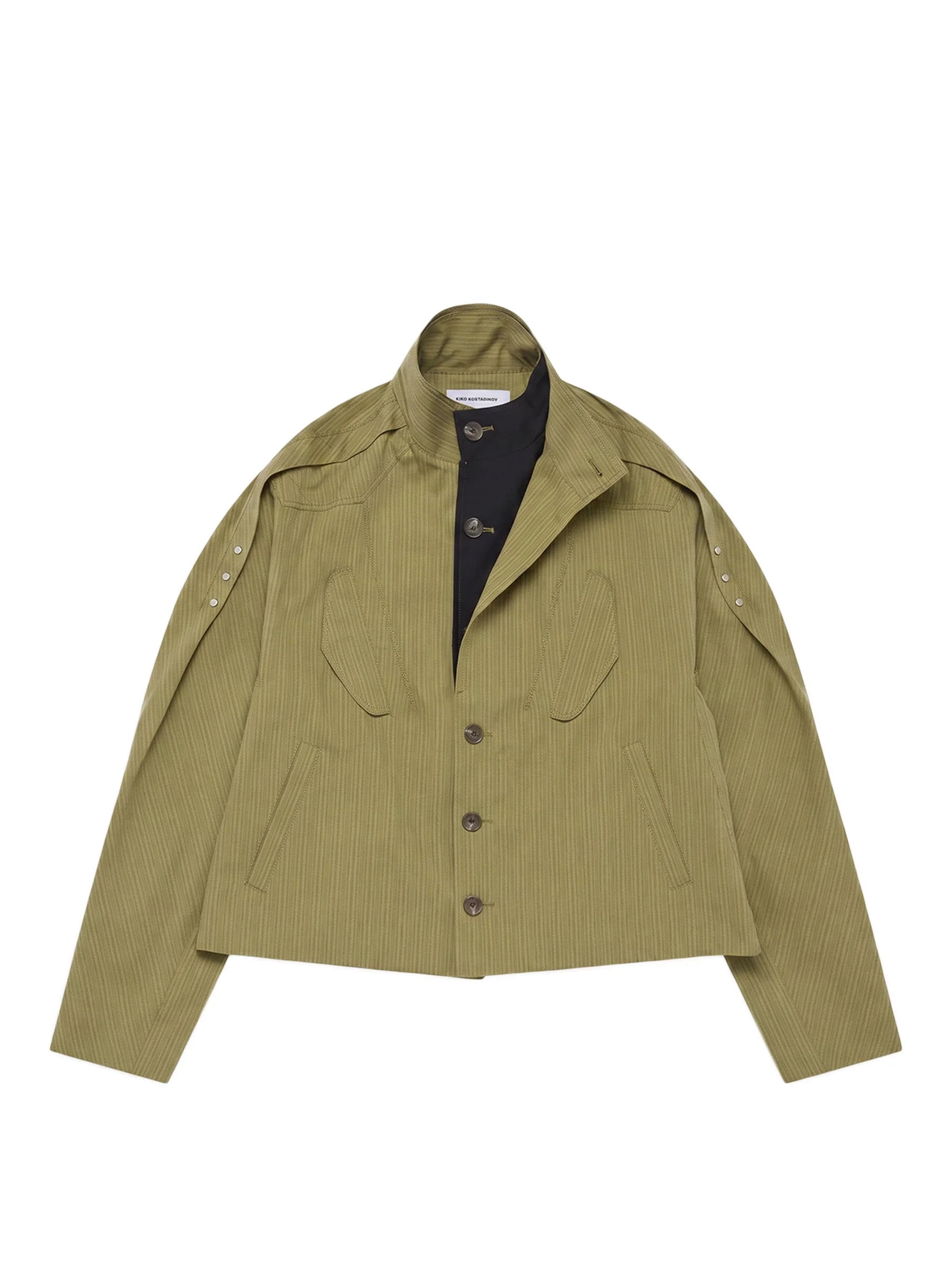 EGRETA JACKET - LIME STRIPE - 1