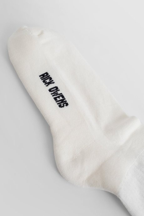 Rick owens men's milk fogachine socks in cotton knit - 4