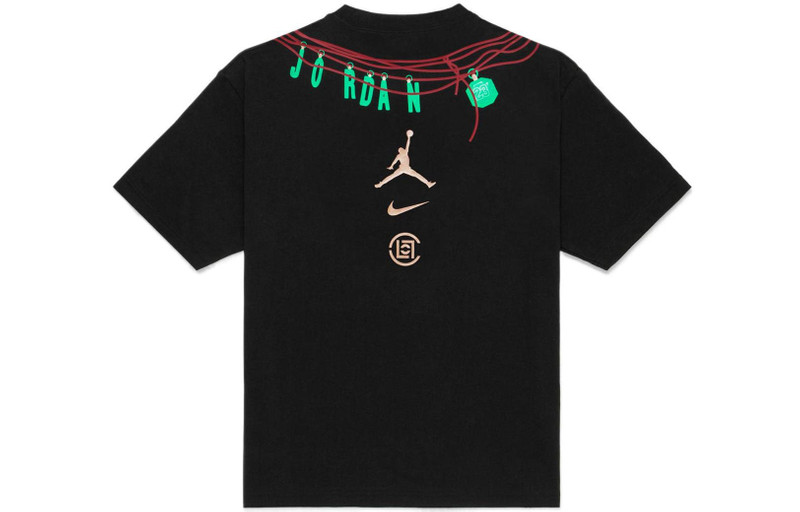 Jordan Air Jordan x CLOT Crossover China Printing Alphabet Logo Round Neck Pullover Short Sleeve Asia Editi outlook