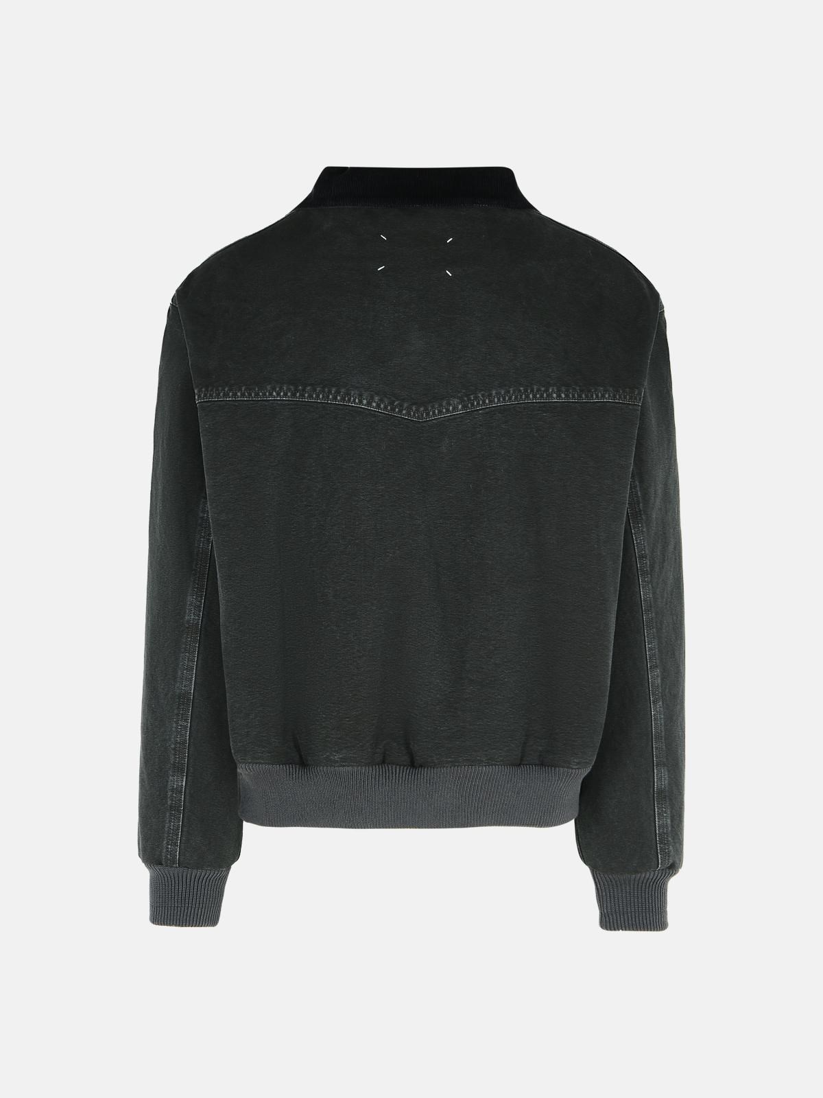 BLACK COTTON JACKET - 3