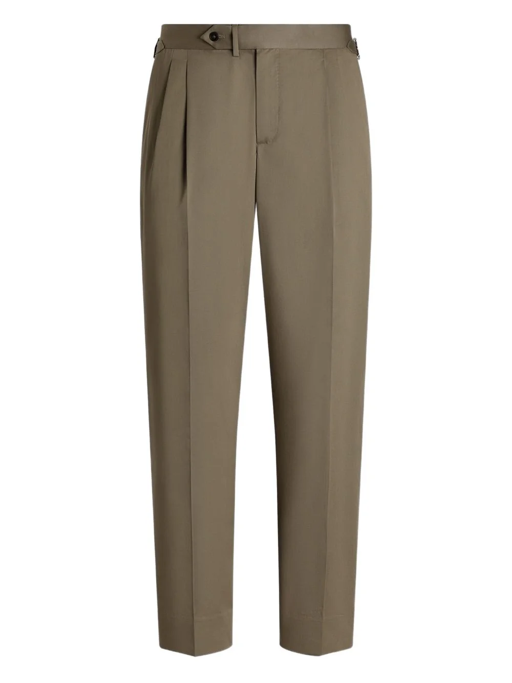 pleated buckle trousers - 1