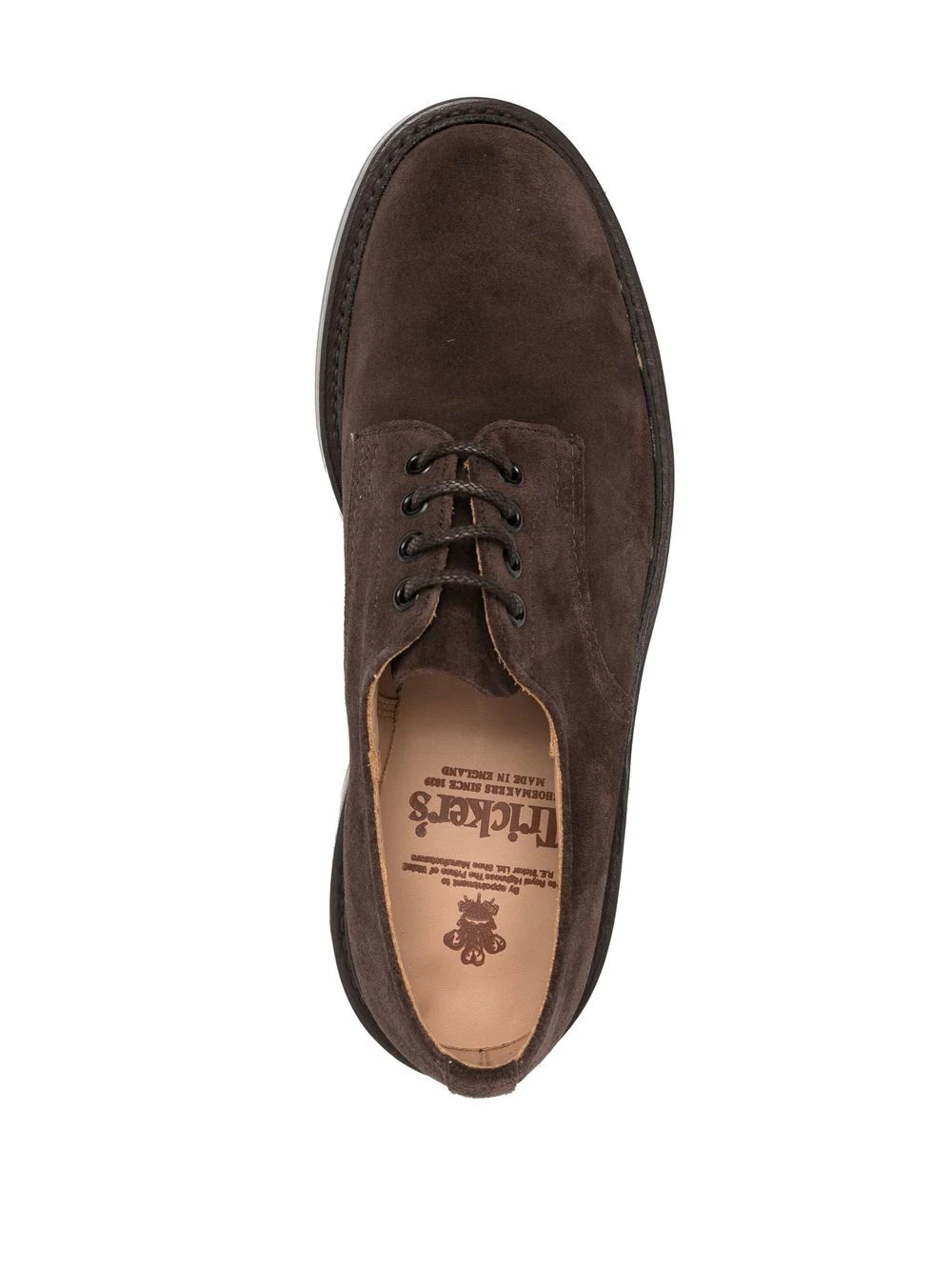 low-top lace-up derby shoes - 4