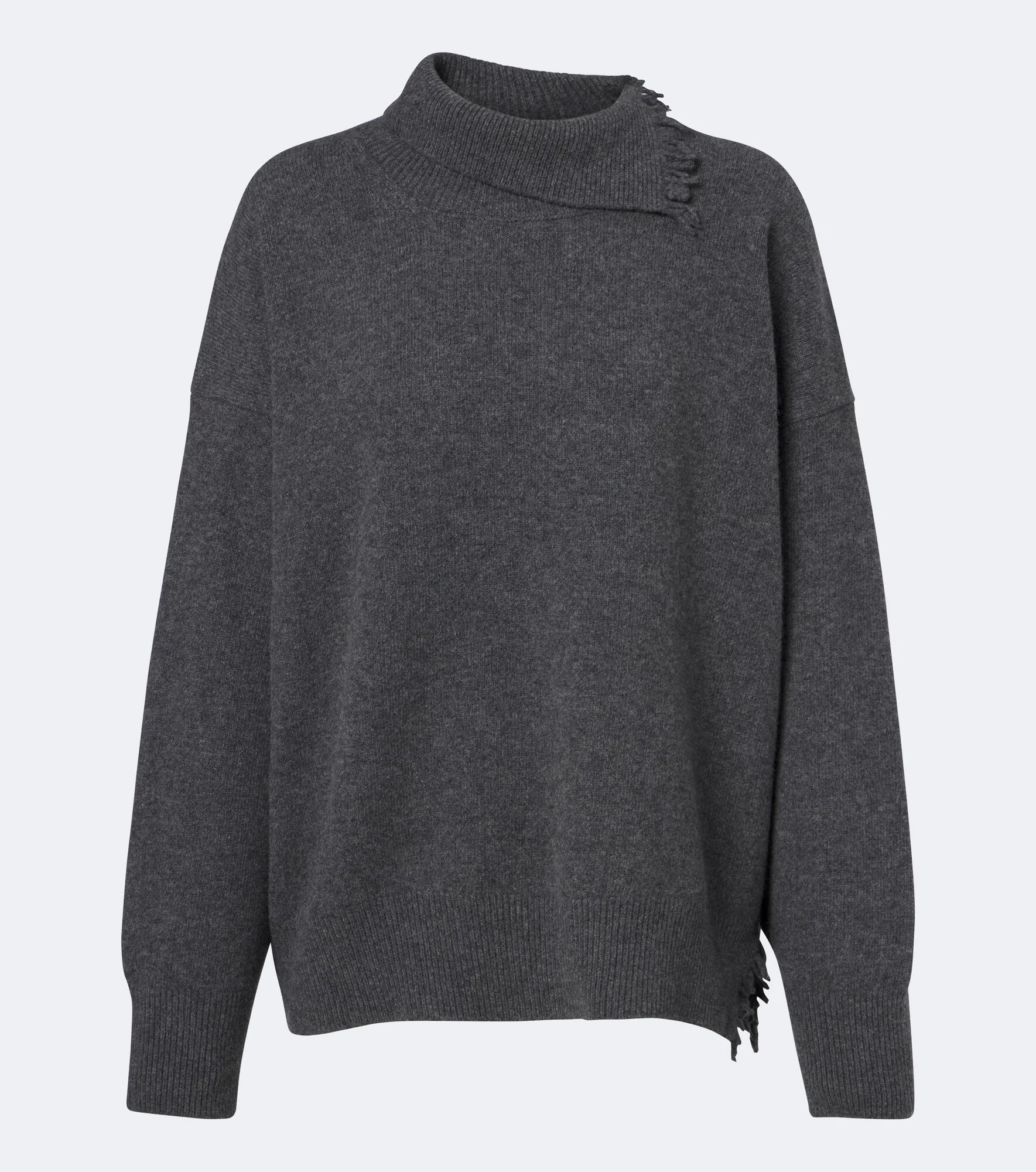 Distressed wool-blend sweater - 1