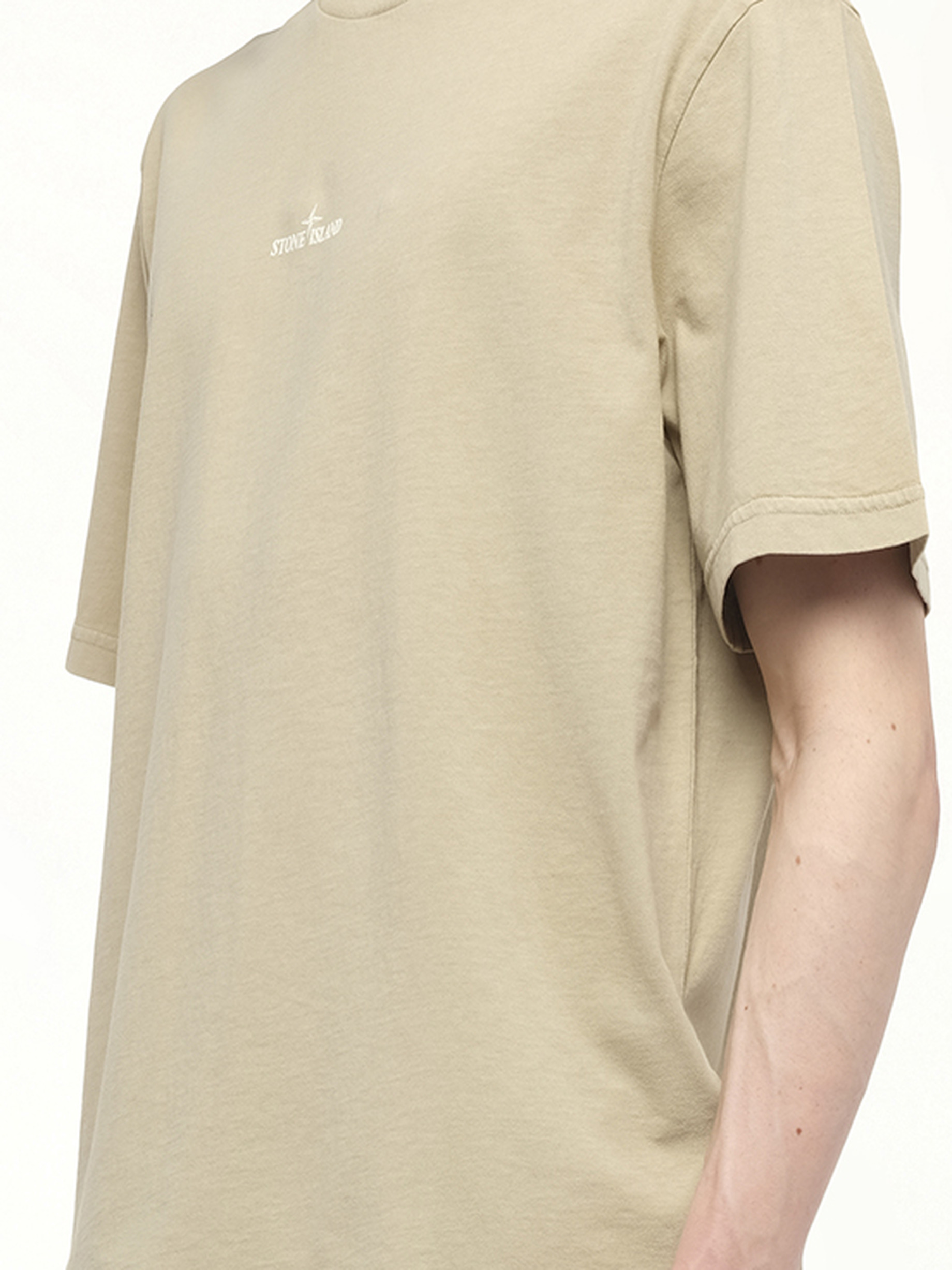 210003 Industrial Print S/S T-Shirt in Desert - 3