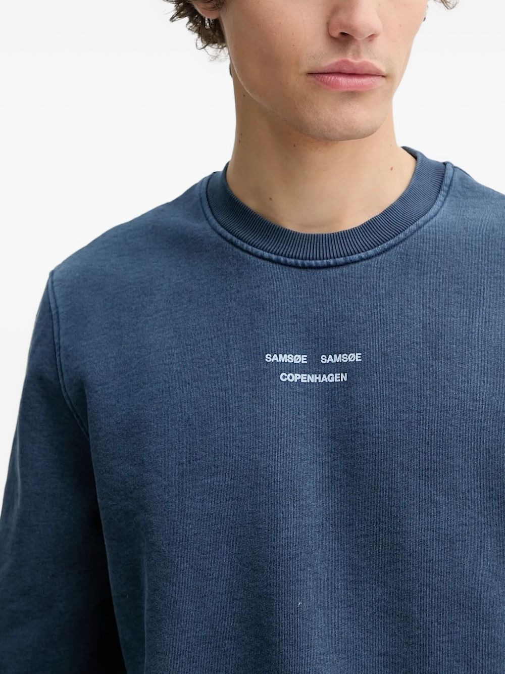 crew-neck logo sweatshirt - 3