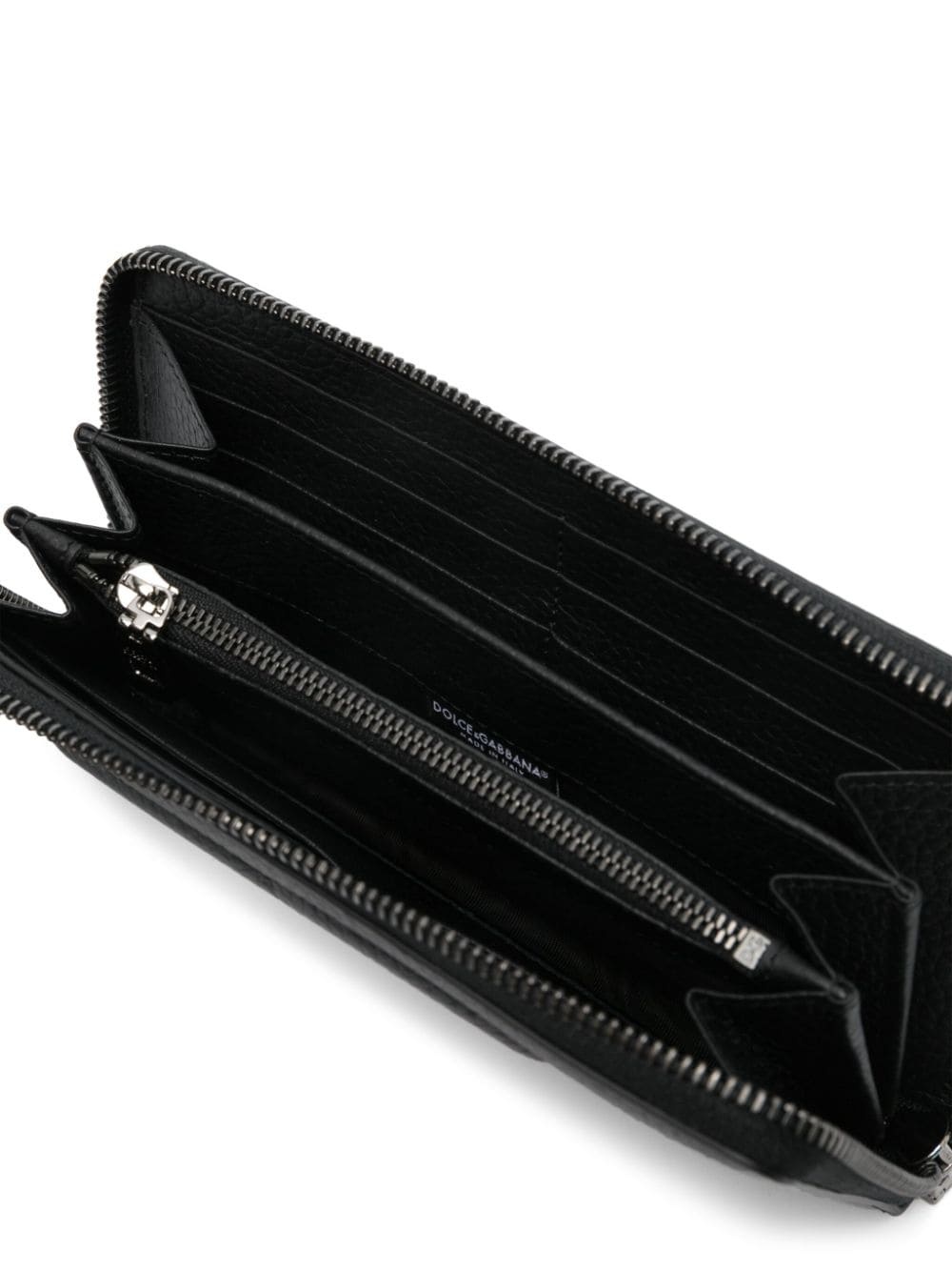 embossed-logo leather wallet - 3