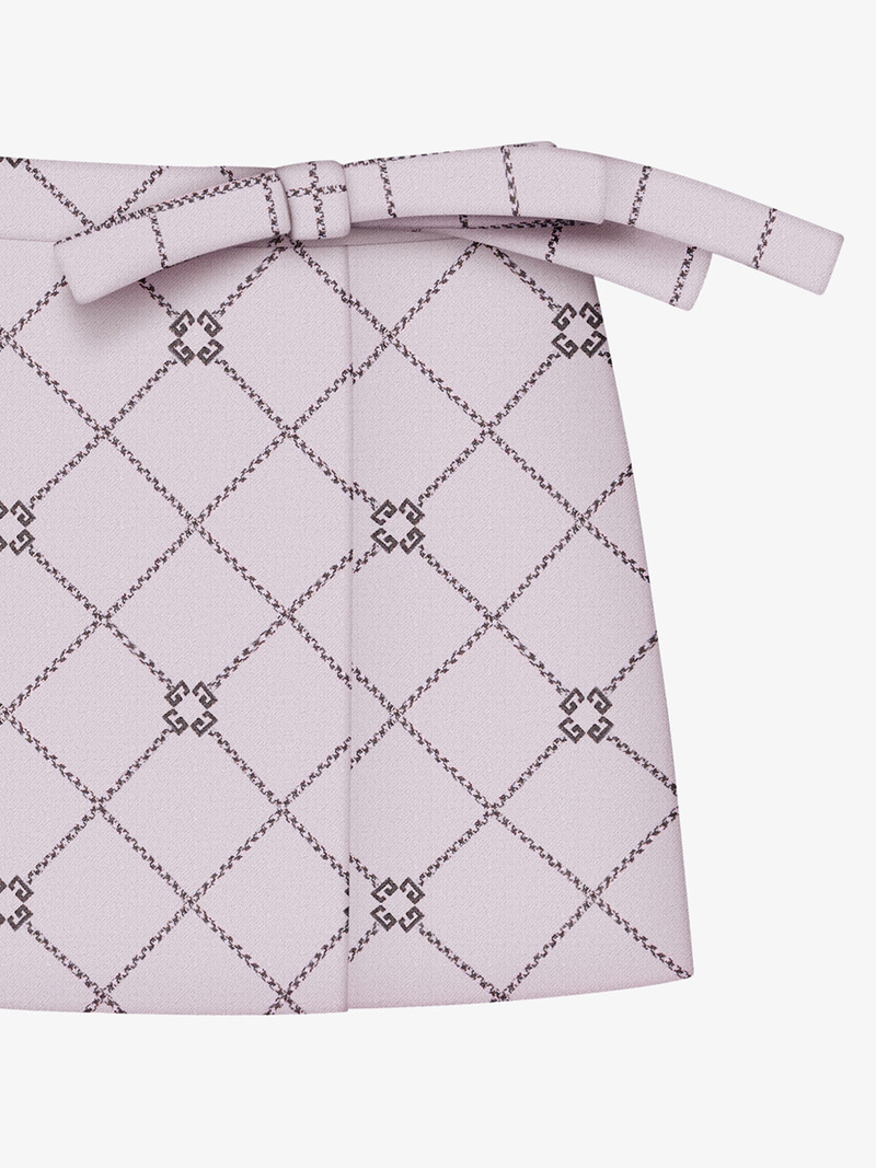 Givenchy MINI CHECKED SKIRT IN WOOL WITH MONOGRAM 72 outlook