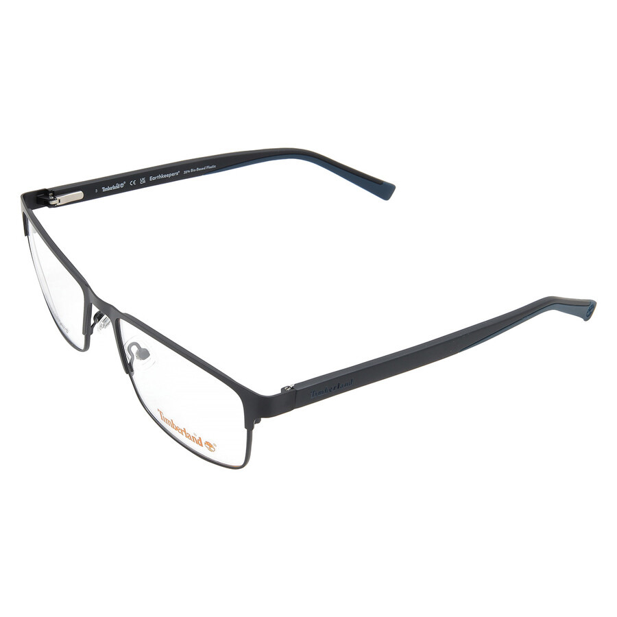 Timberland Demo Rectangular Men's Eyeglasses TB1594 005 58 - 4