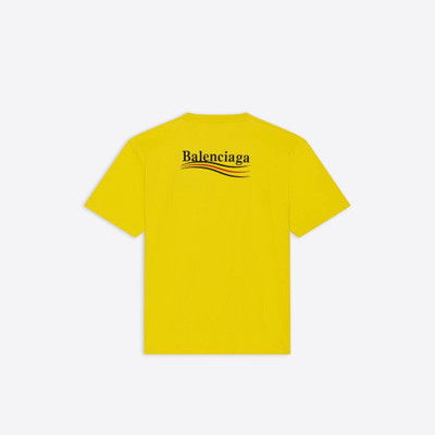 BALENCIAGA Men's Political Campaign Large Fit T-shirt  in Yellow outlook