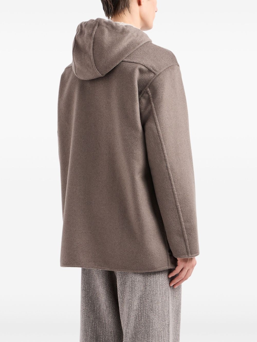 hooded cashmere jacket - 3