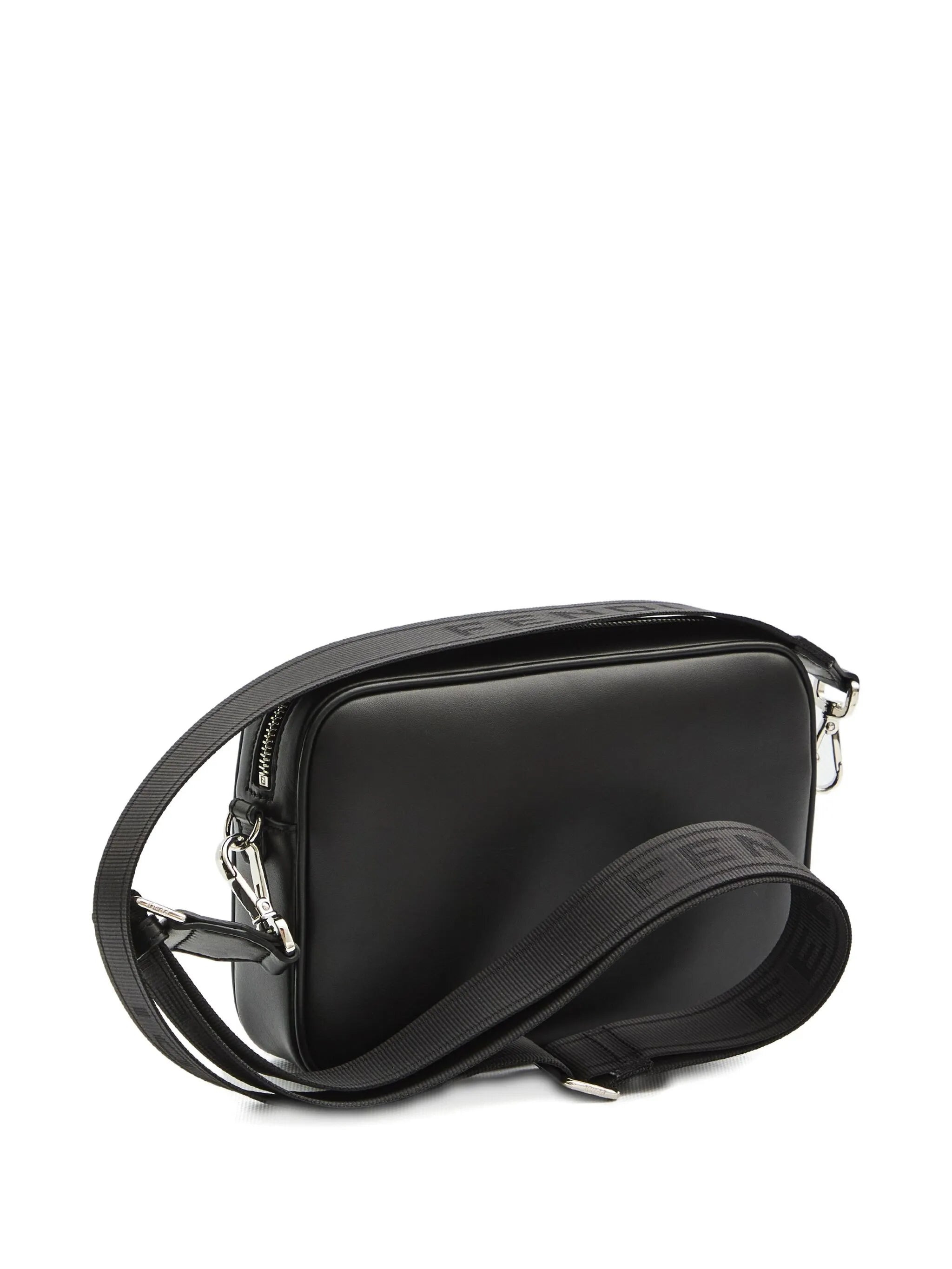 Fendi Logo Leather Messenger Bag - 3