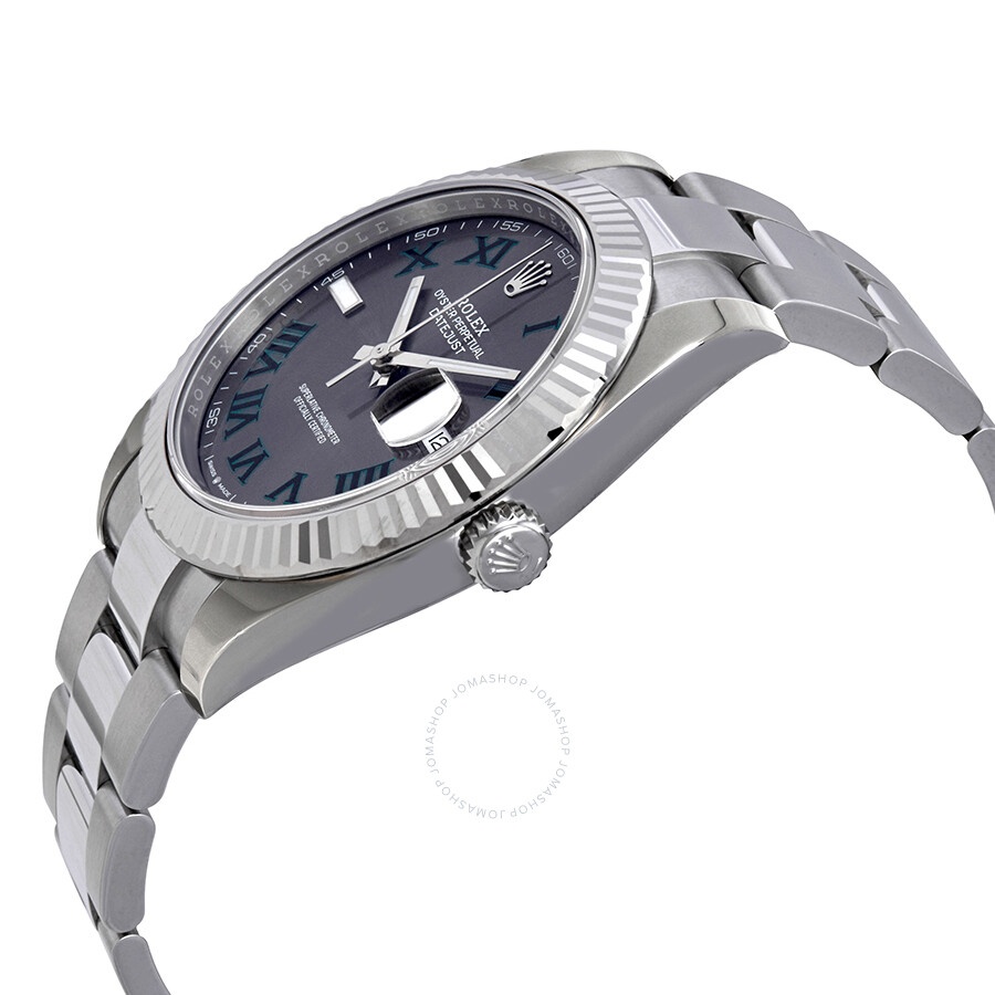 Rolex Datejust 41 Slate Dial Automatic Men's Steel and White Gold Oyster Watch 126334GYRO - 2