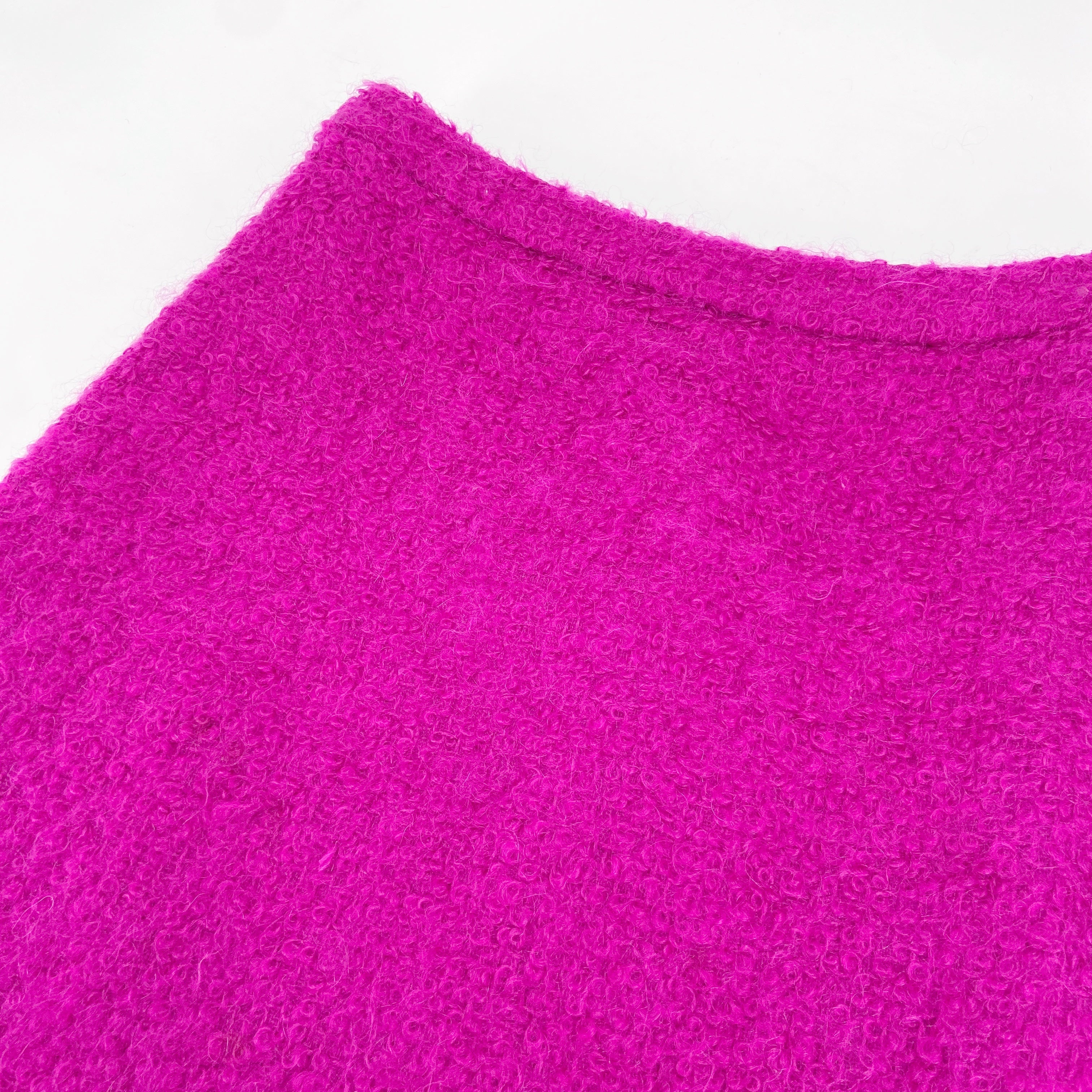 Christian Dior Fall 1997 John Galliano Fuschia Mohair Bar Jacket Skirt Suit - 17