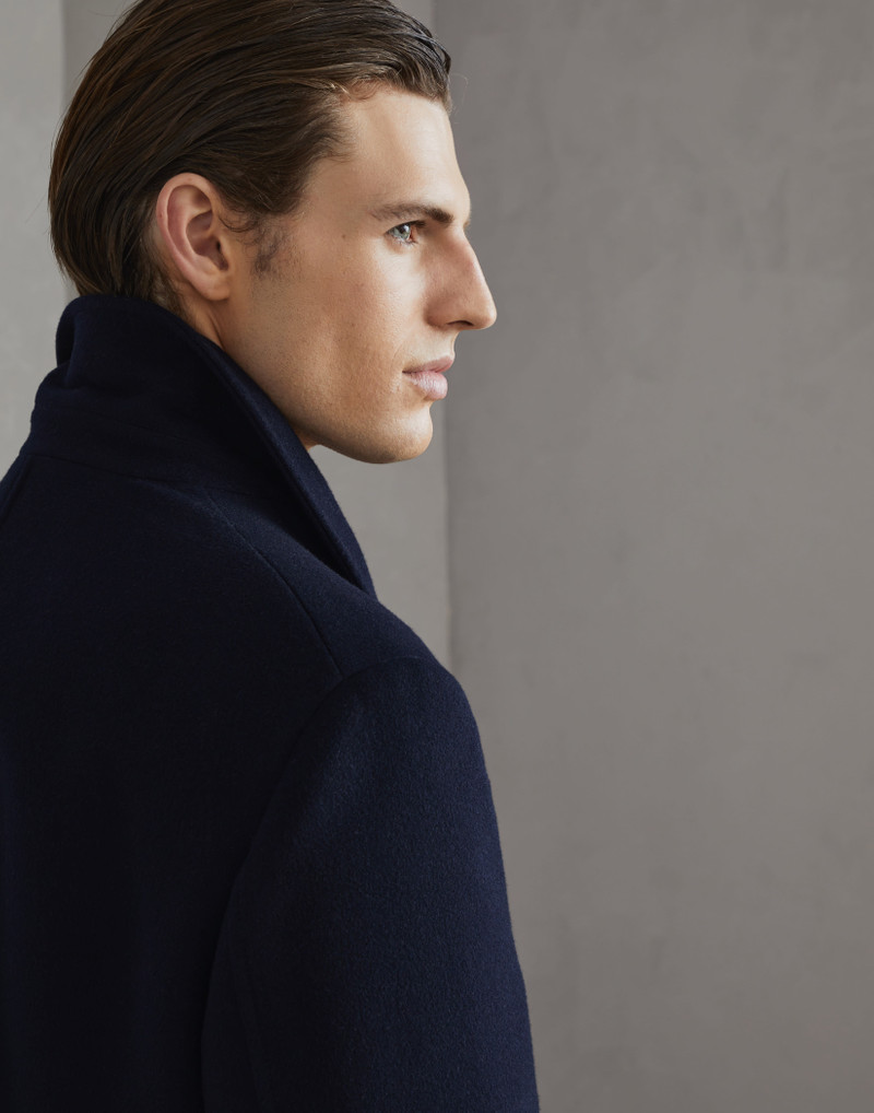 Wool double beaver cloth coat 3