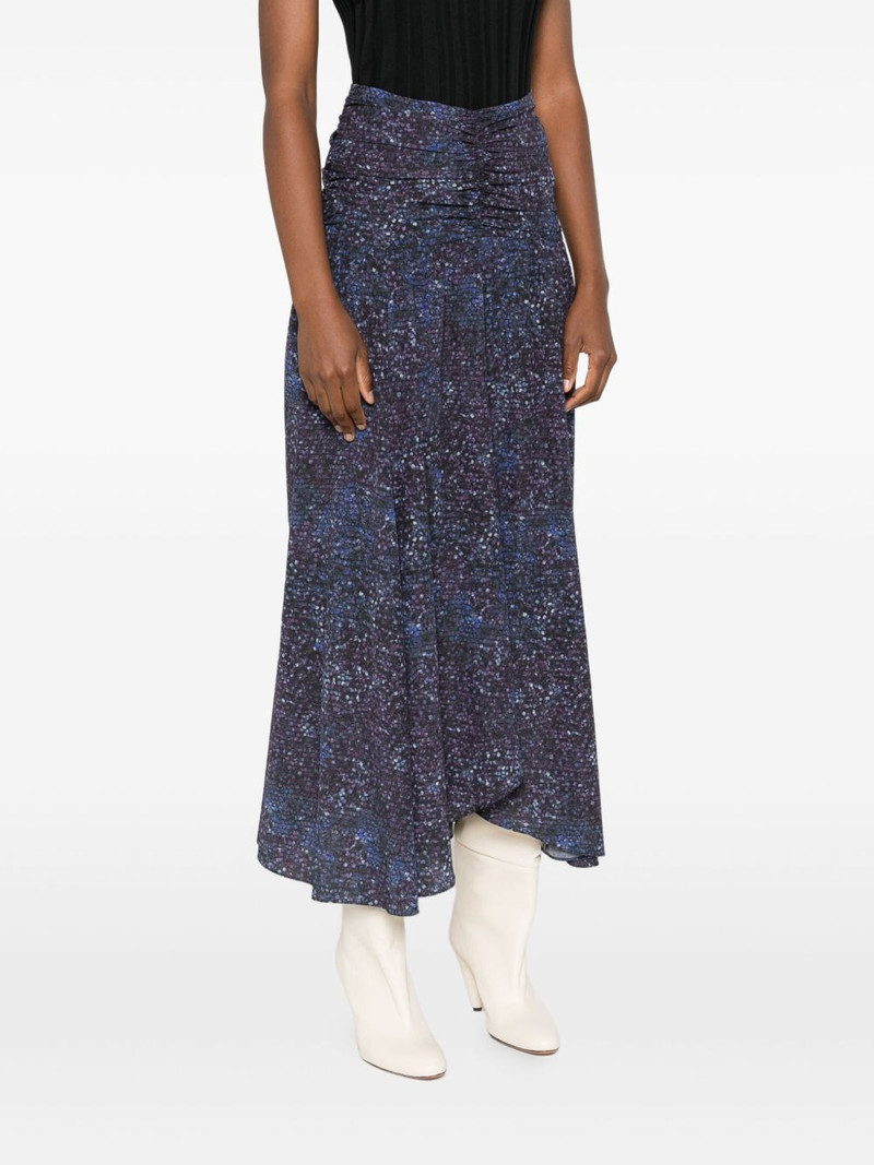 Syana gathered-print skirt 3