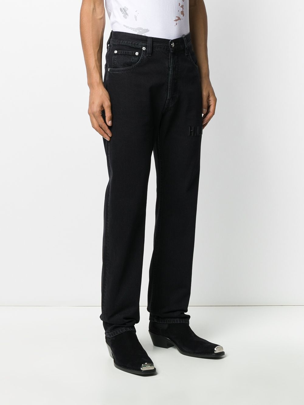 high-rise straight leg jeans - 3