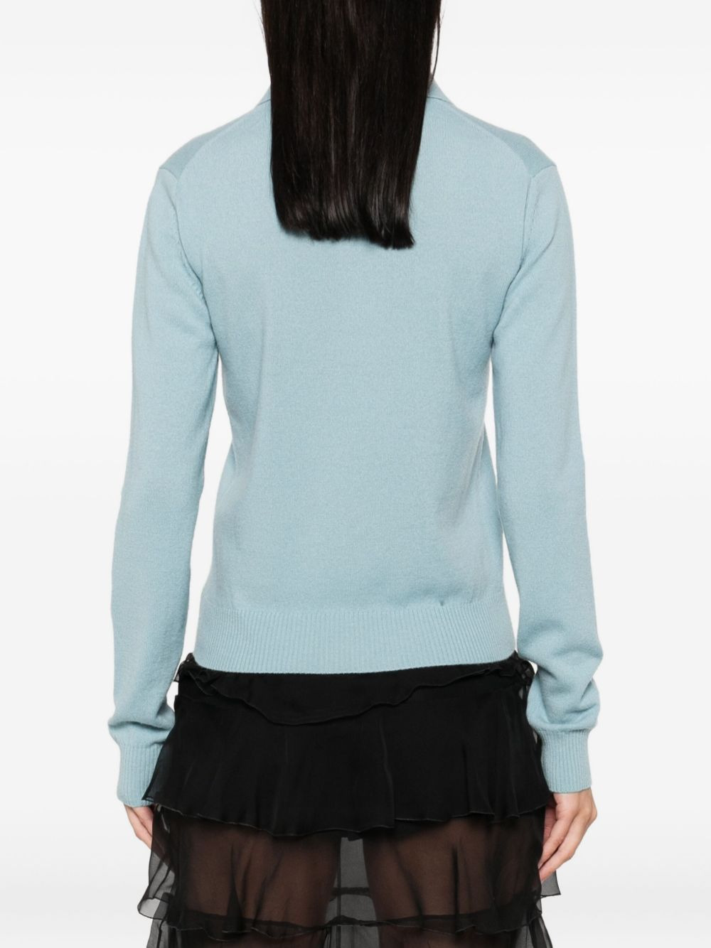 button-fastening polo top - 4