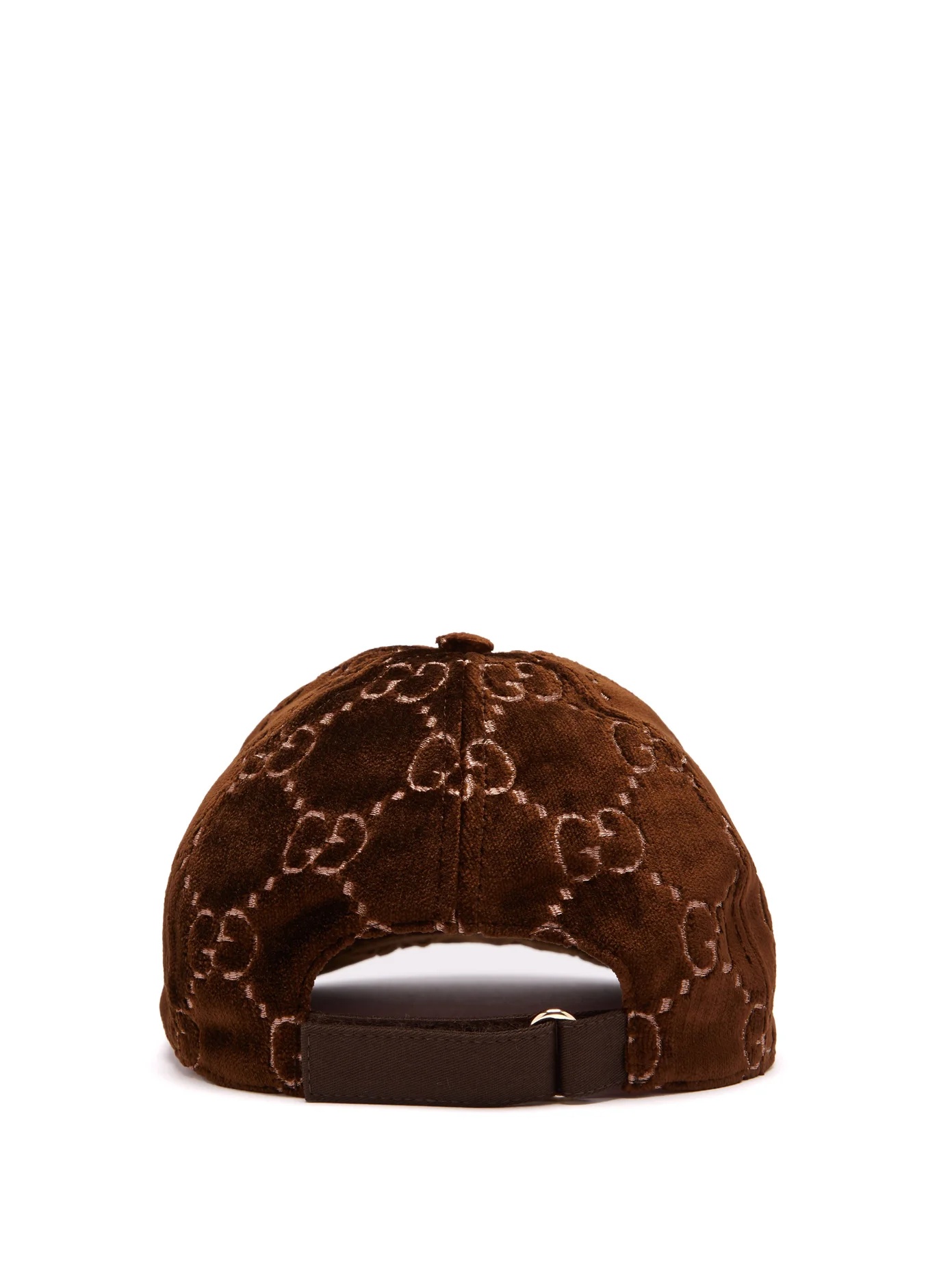 GG-embroidered velvet cap - 3