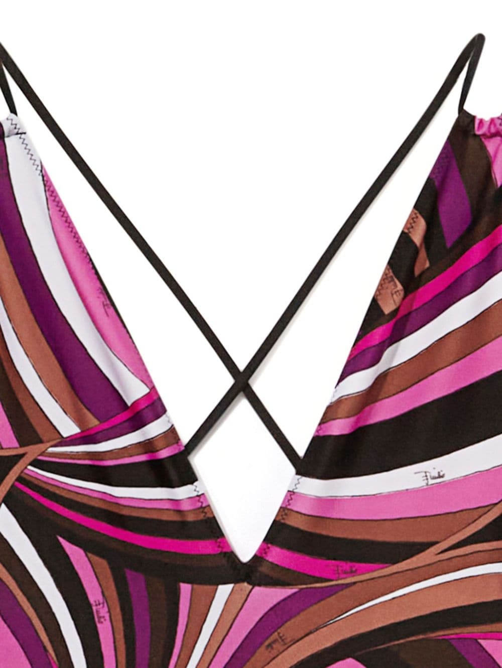 Iride-print swimsuit - 2