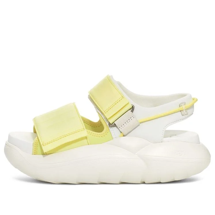 (WMNS) UGG LA Cloud Strap Flatform Sandal 'Neon Green White' 1125103-LELI - 1