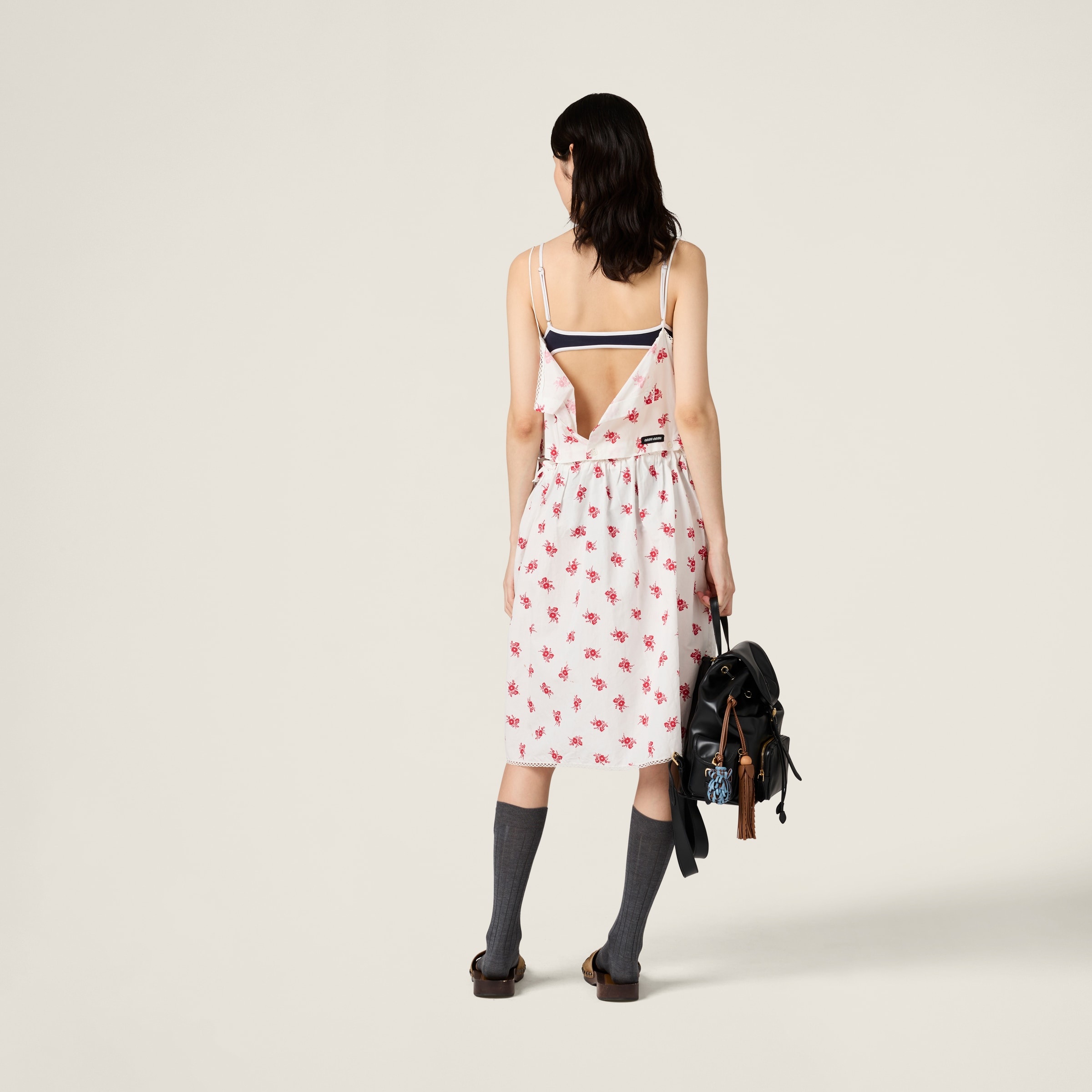 Slubbed poplin dress - 3