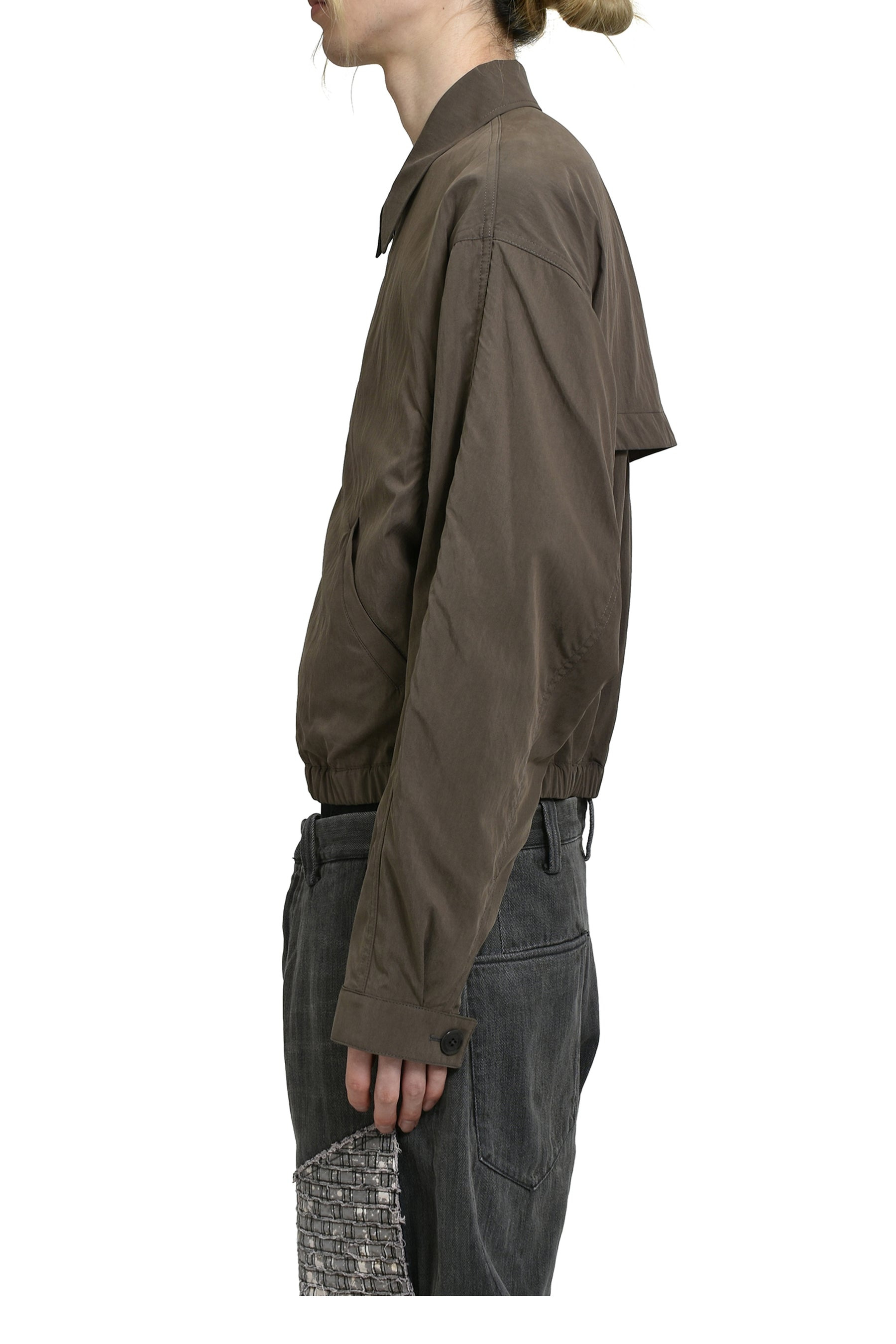 ZIPPED BLOUSON / CREAMY WHT - 3