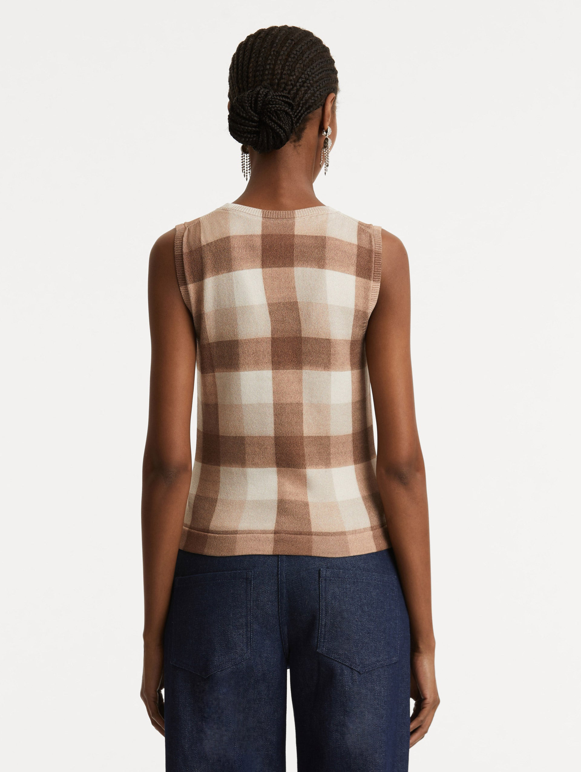 PLAID PRINTED CARDIGAN - 3