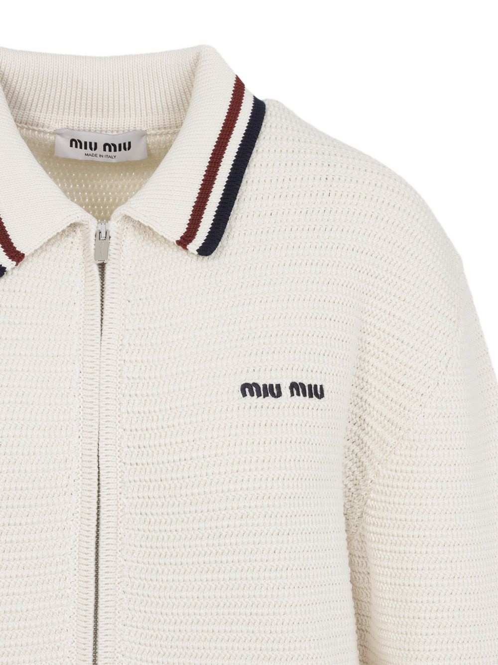 zip-up knitted cardigan - 3
