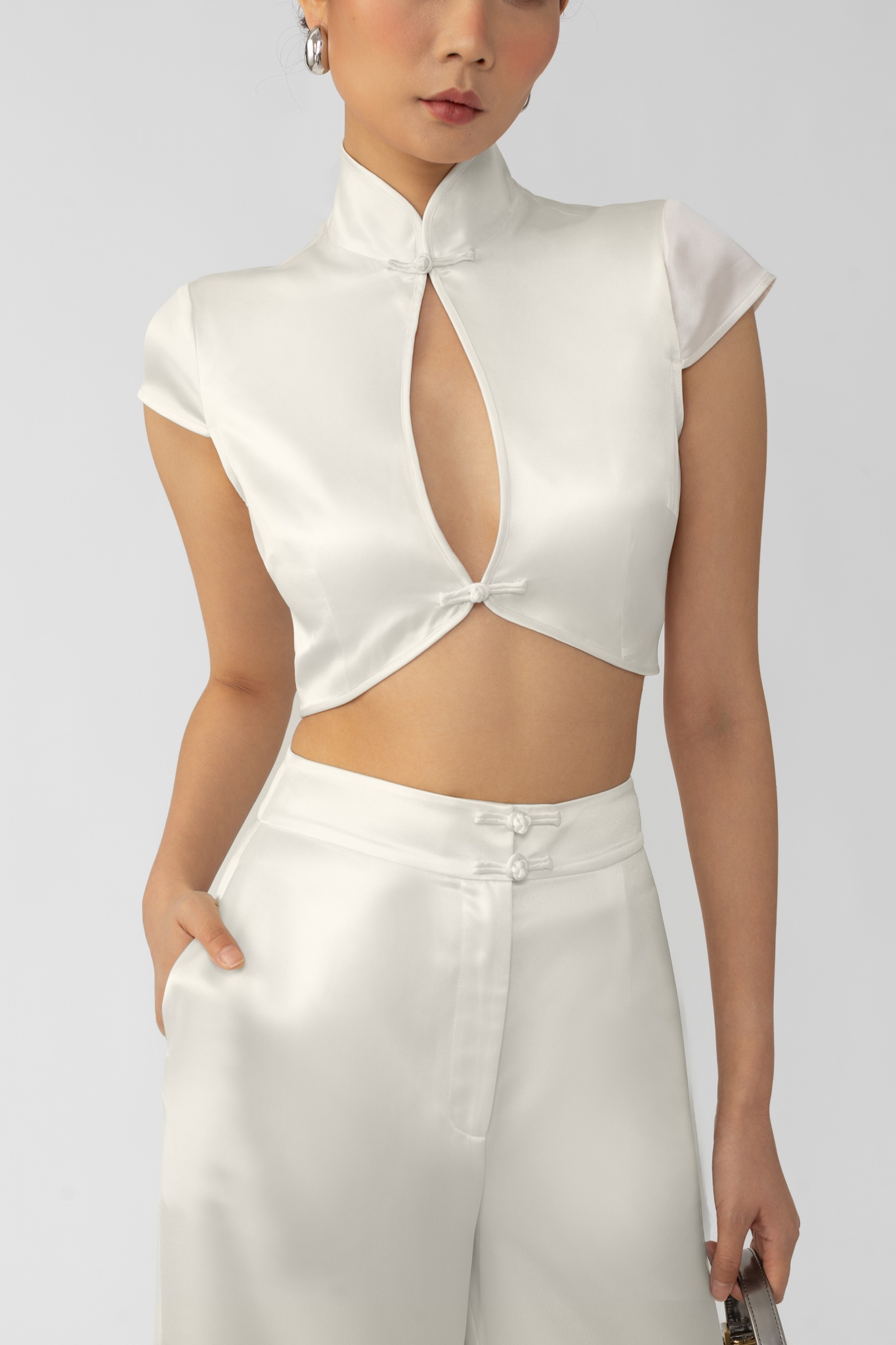 PEGGY SATIN TOP - 2