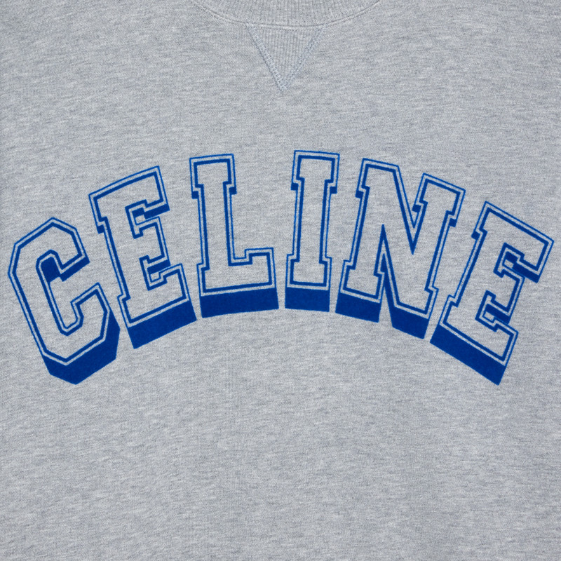 Oversized Celine sweatshirt in cotton fleece 4