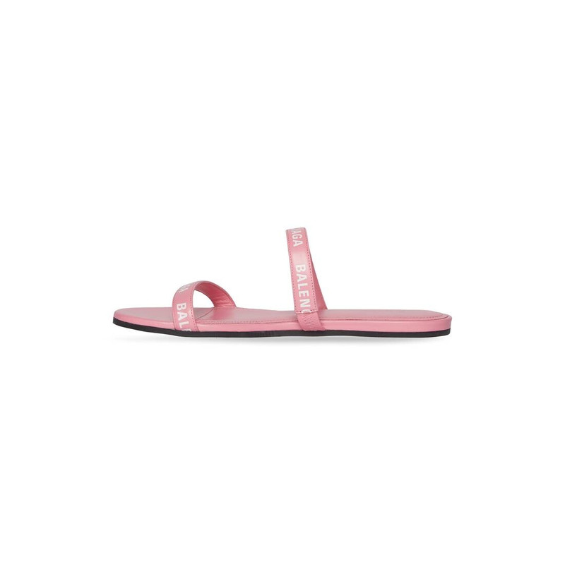 BALENCIAGA Women's Round Flat Sandal  in Pink outlook