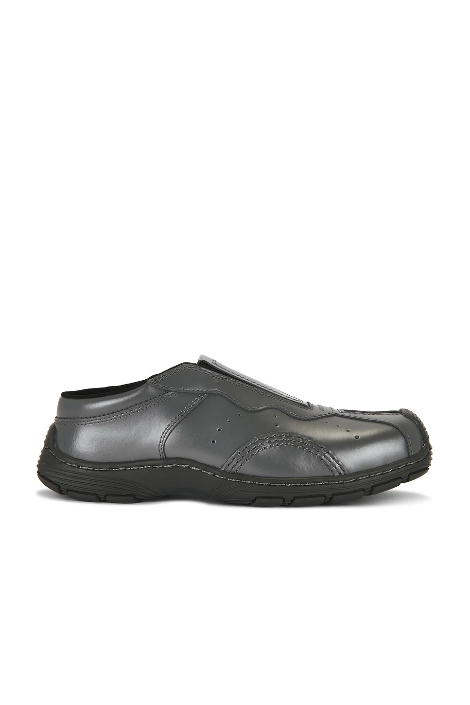 Satin Finish Leather Aurix Mule - 1