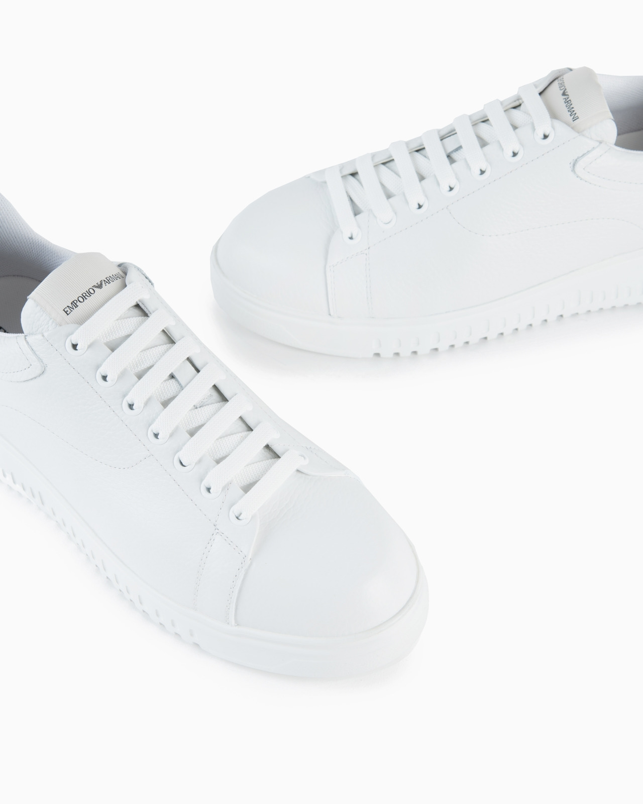 Tumbled leather sneakers - 5