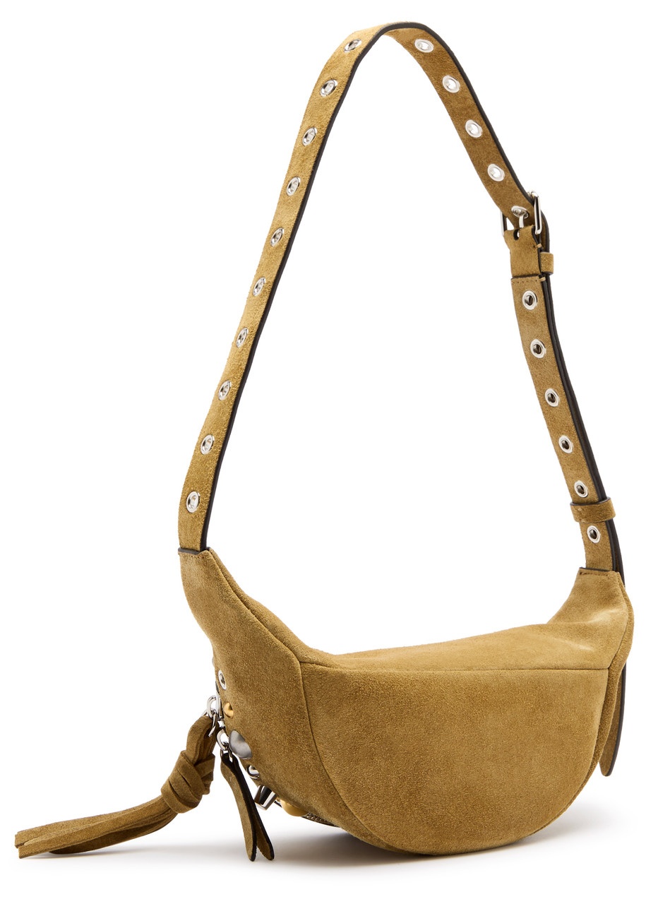 【関税&送料込】Valentino Garavani Beige Suede ベルトバッグ Valentino Valentino Garavani Embellished Suede Belt bag