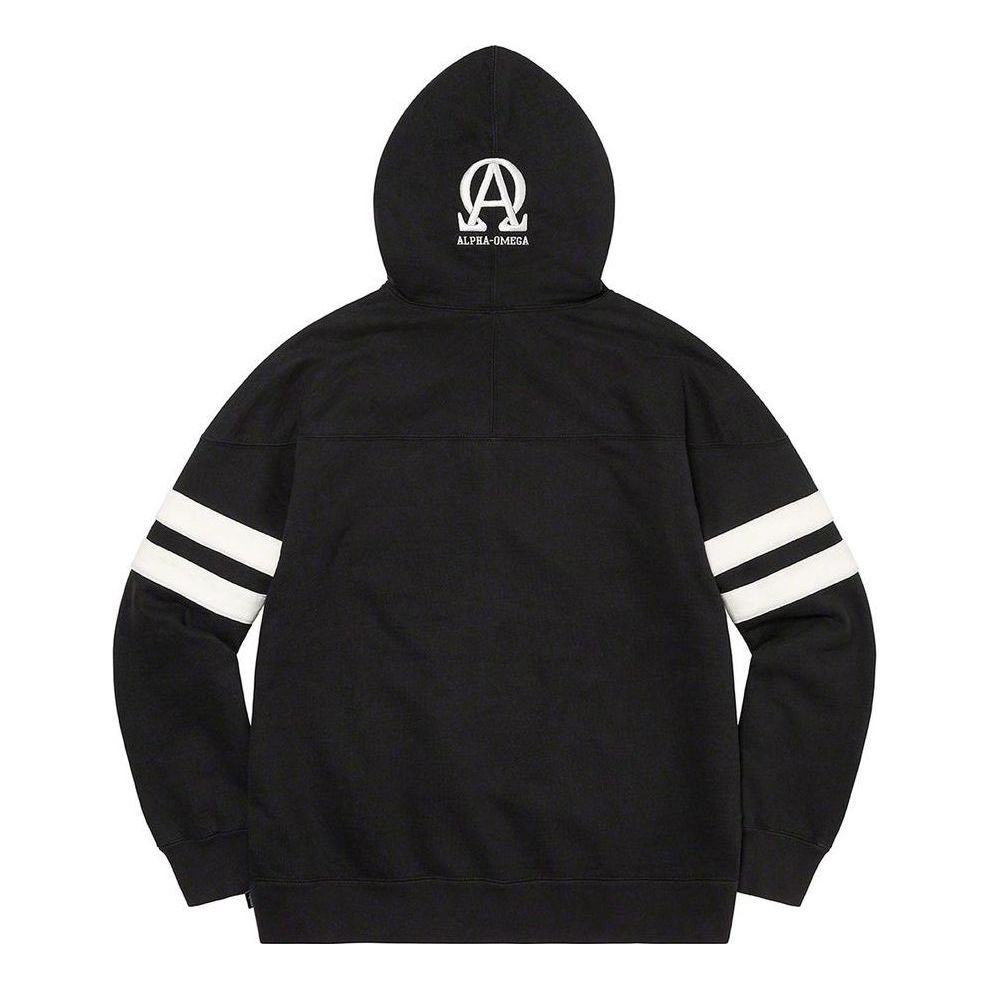 Supreme US-NY Hooded Sweatshirt 'Black White' SUP-FW22-611 - 2