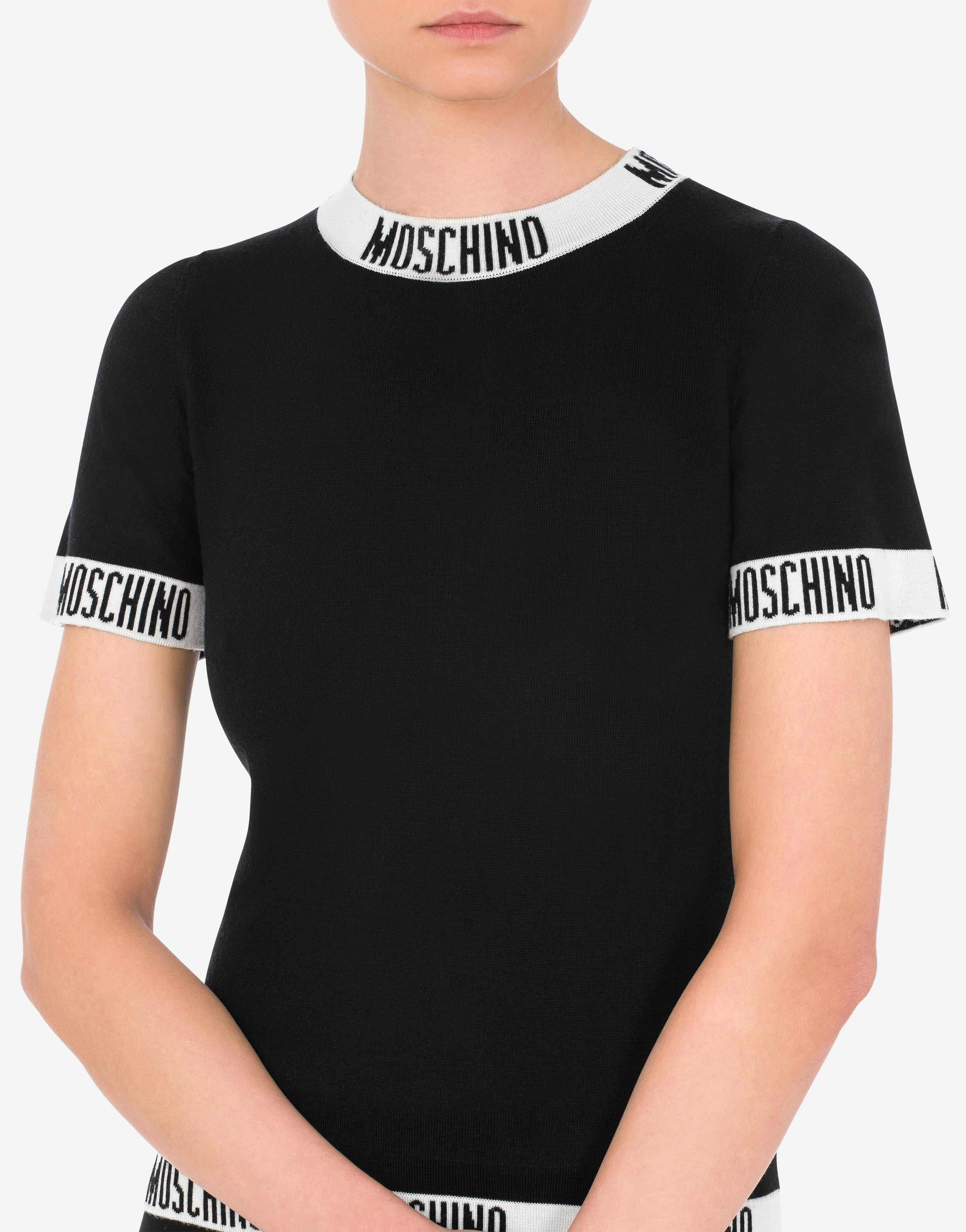 LOGO TAPES WOOL TOP - 4