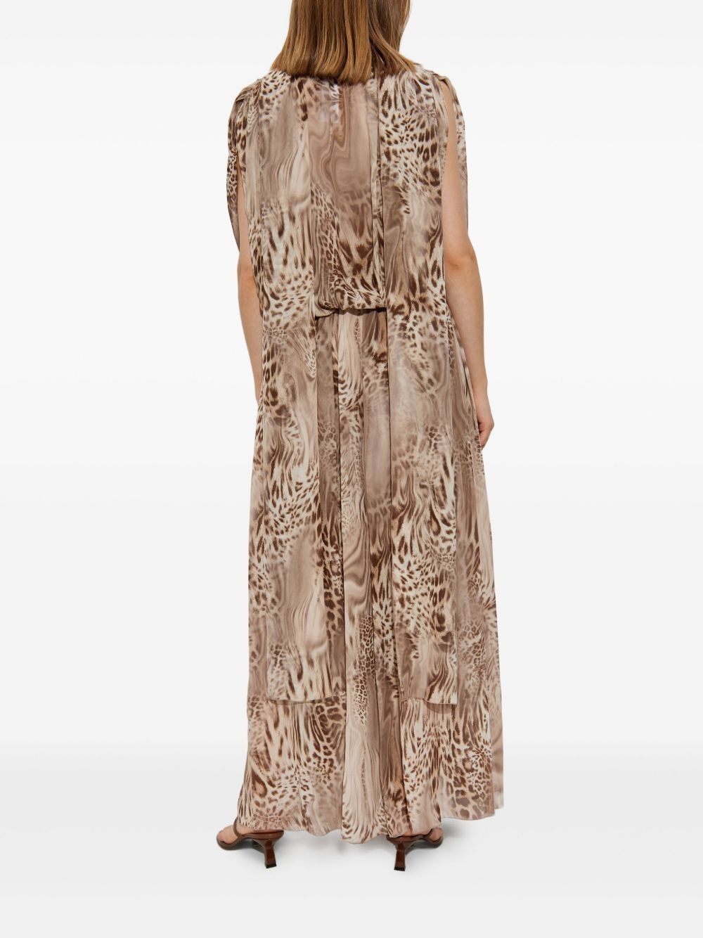 printed chiffon dress - 4