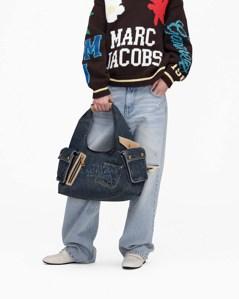 THE DENIM SUEDE CARGO SACK BAG 8