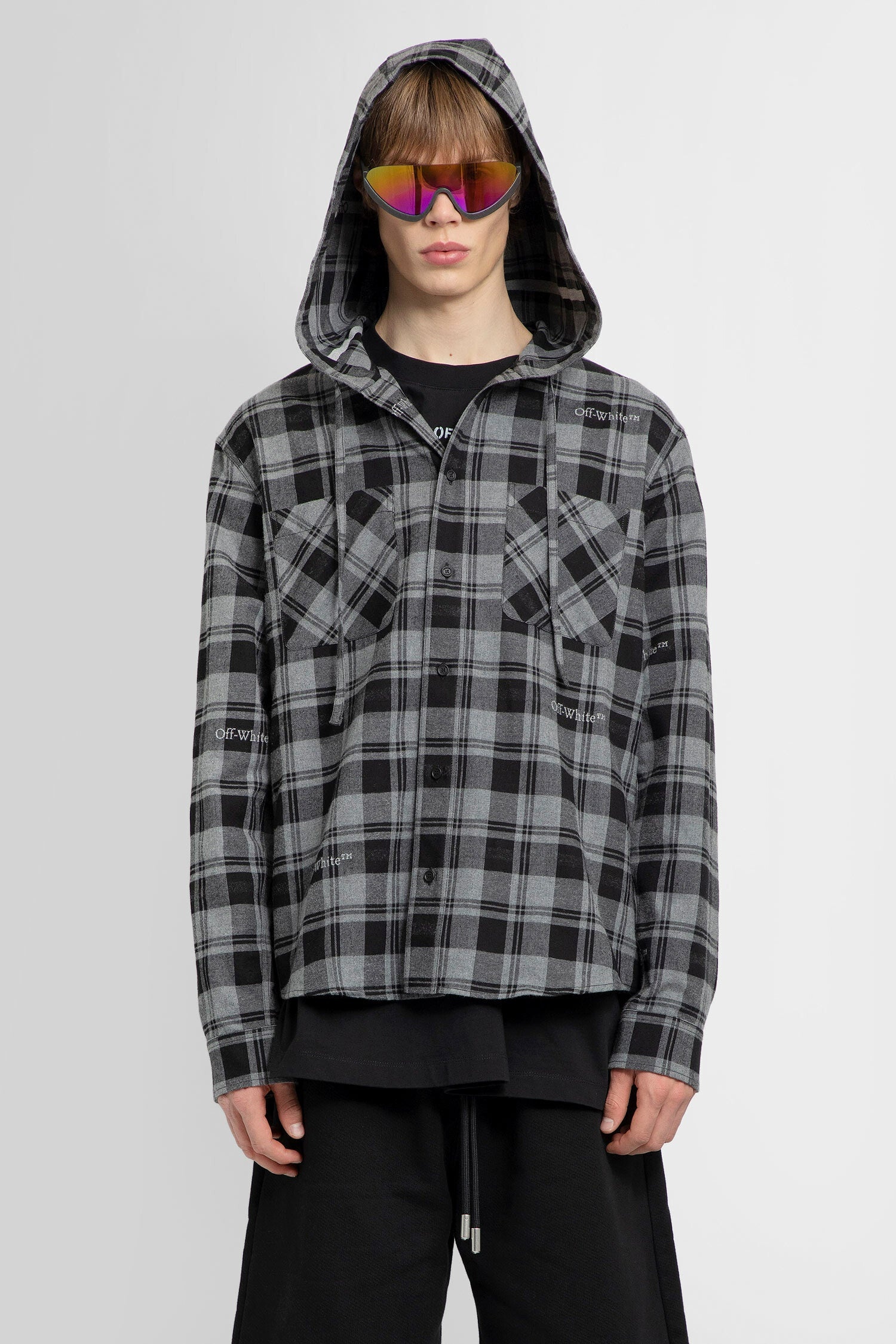 Check-Hooded-Shirt - 1