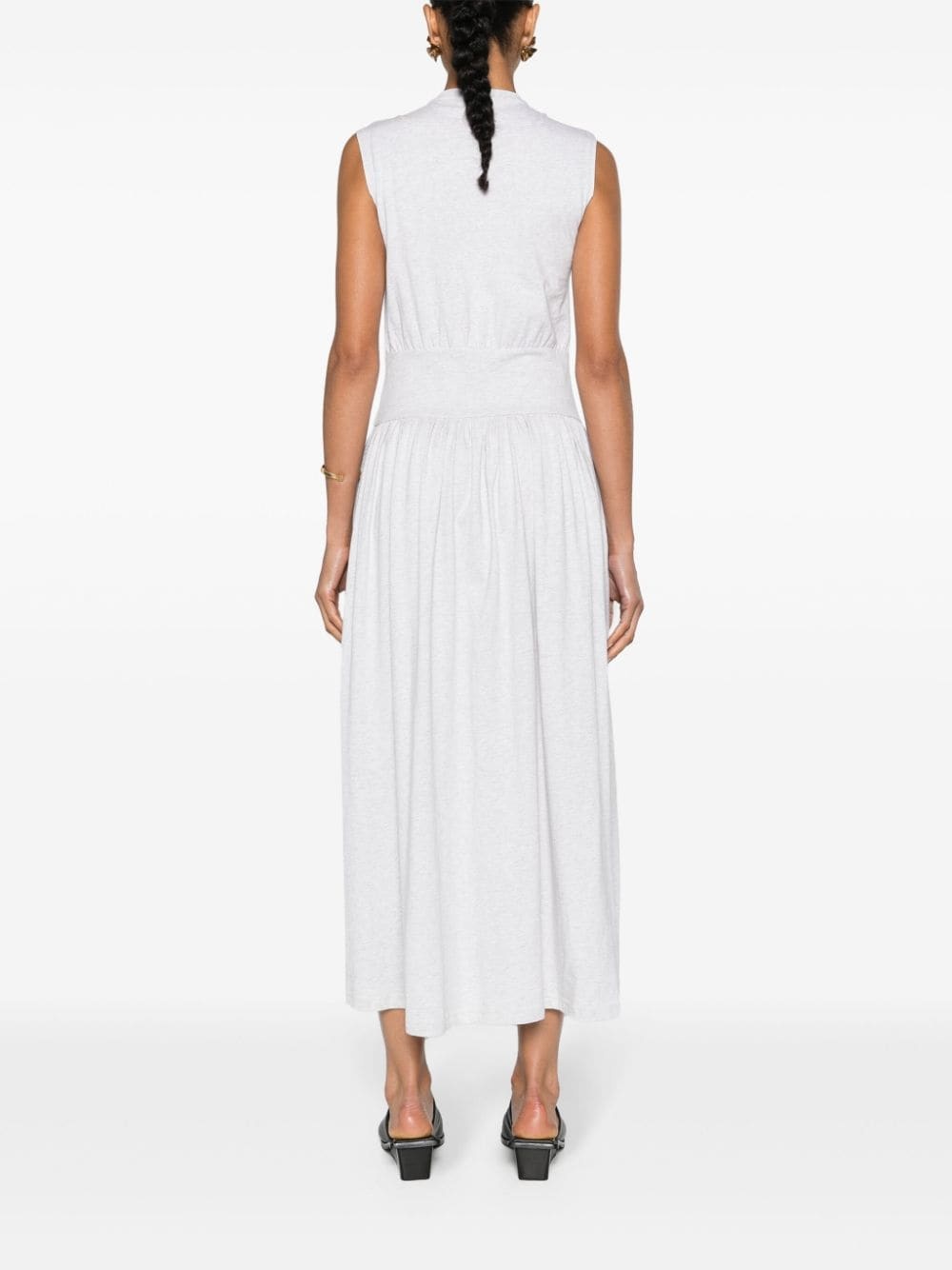 mÃ©lange-effect jersey midi dress - 4
