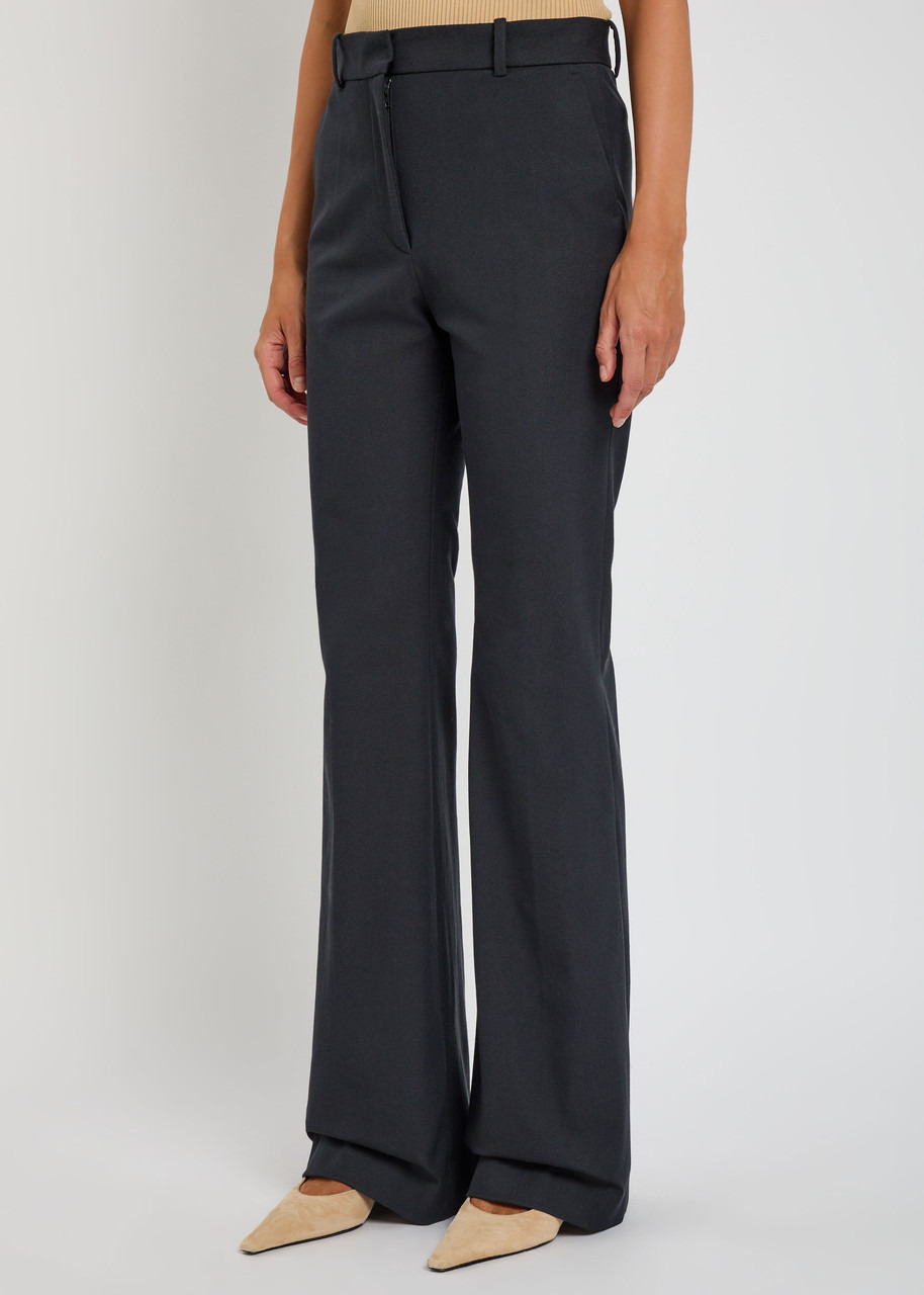 Joseph Tafira Flared-leg Stretch-twill Trousers - 2
