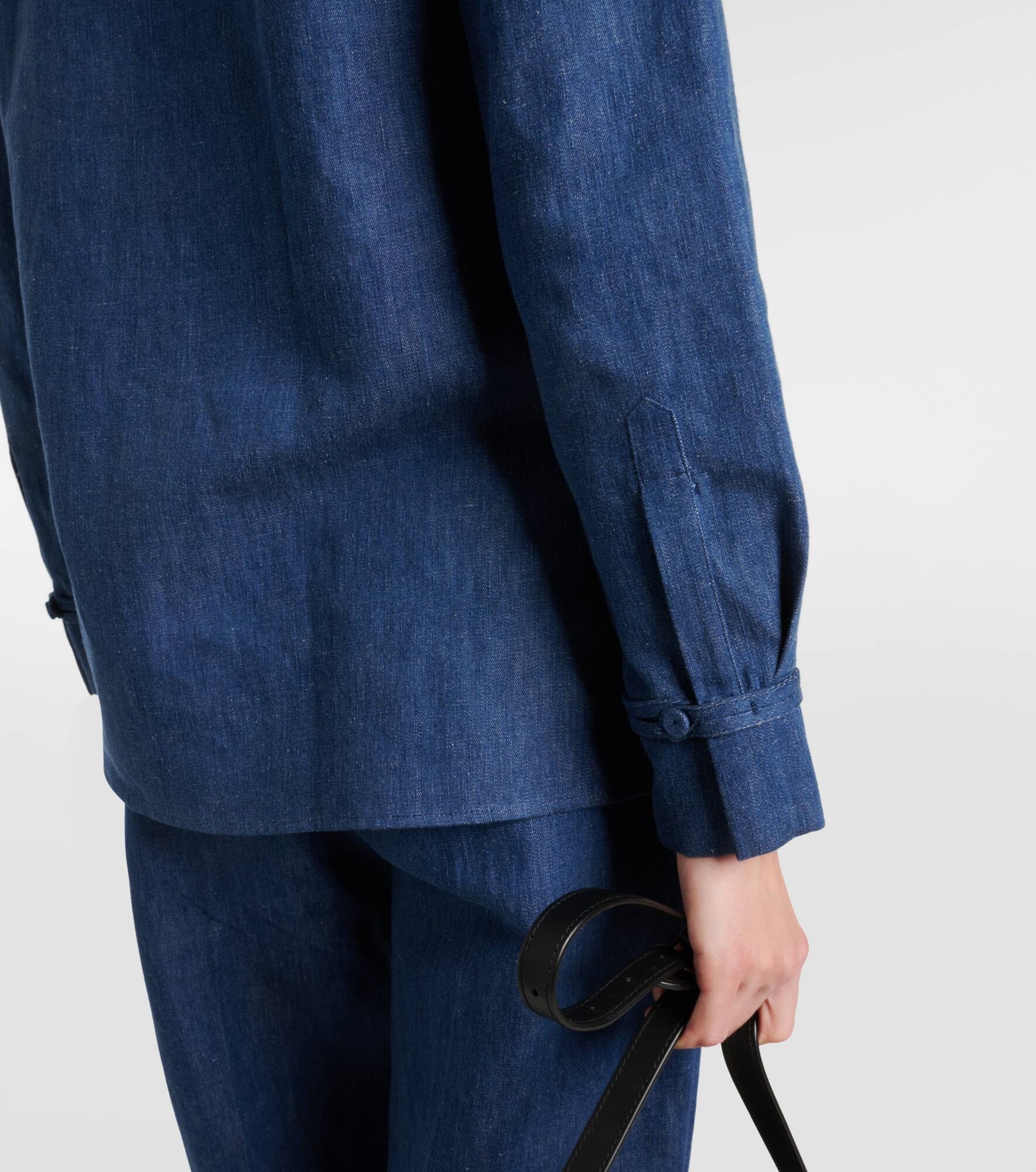 Cruz cotton and linen shirt - 6