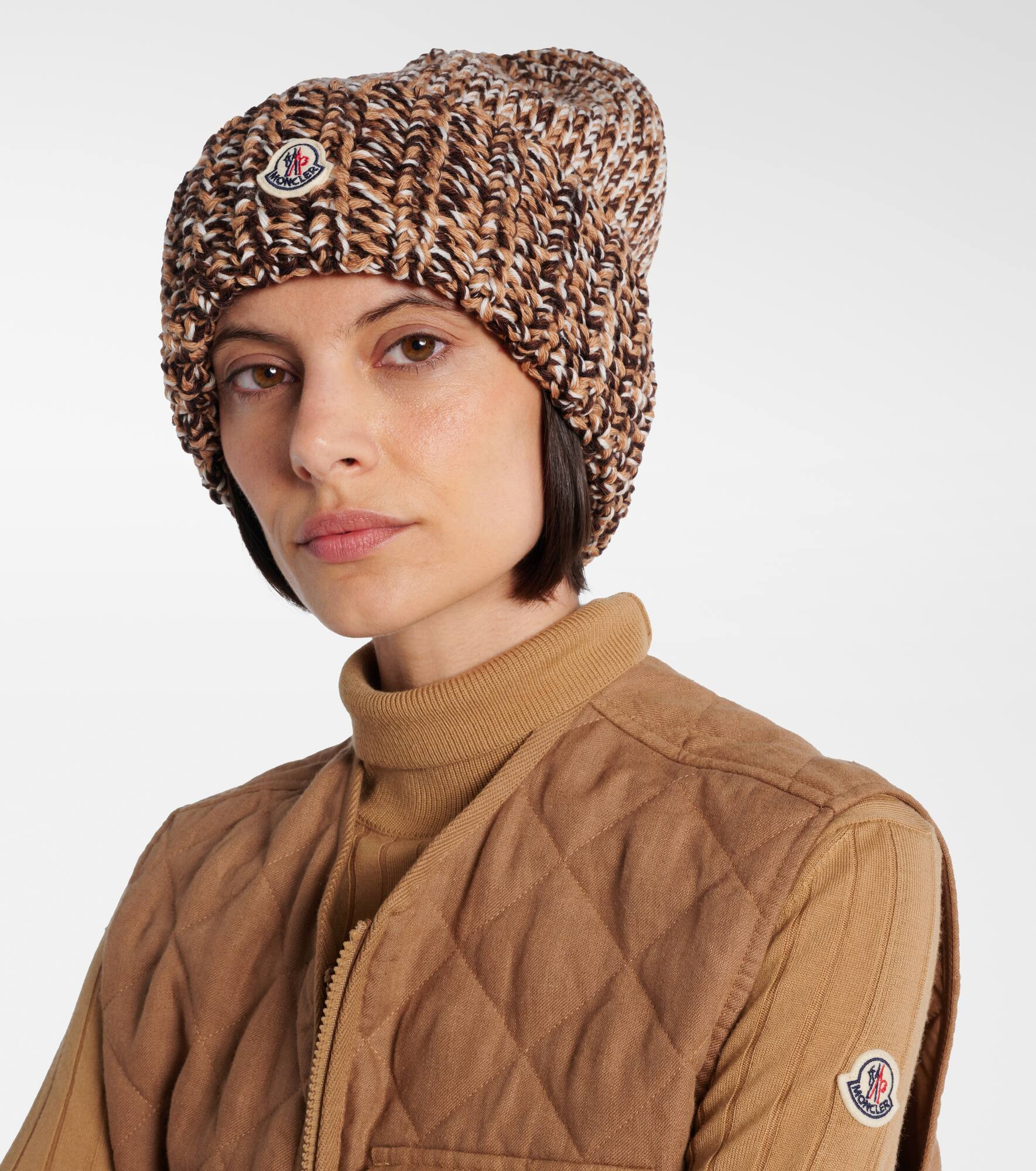 Mouliné wool-blend beanie - 2