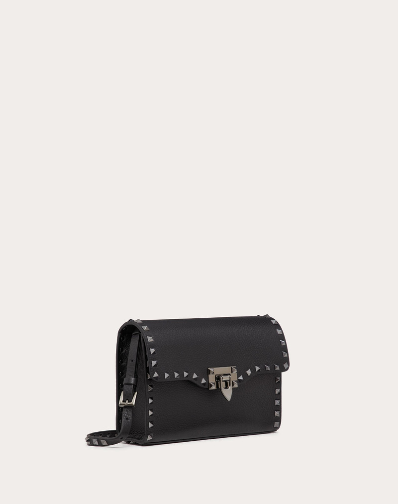 SMALL ROCKSTUD GRAINY CALFSKIN CROSSBODY BAG 2