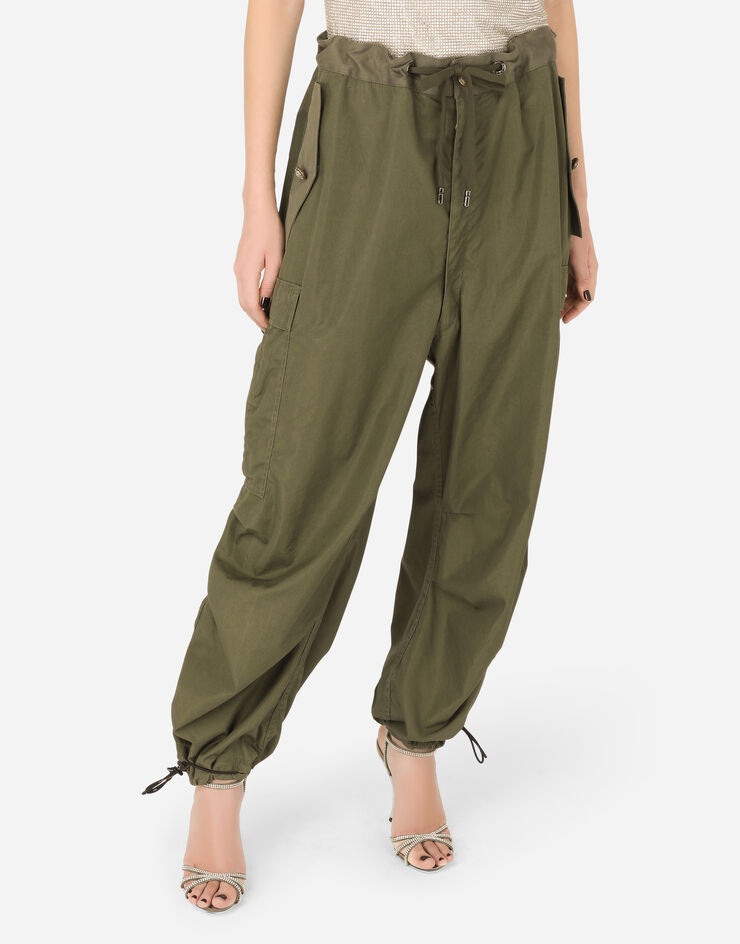 Cotton cargo pants - 4