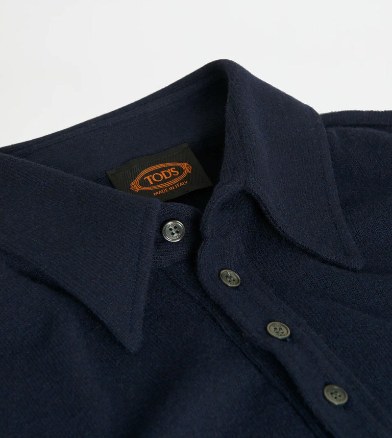 SHIRT IN MIXED WOOL - BLUE 4