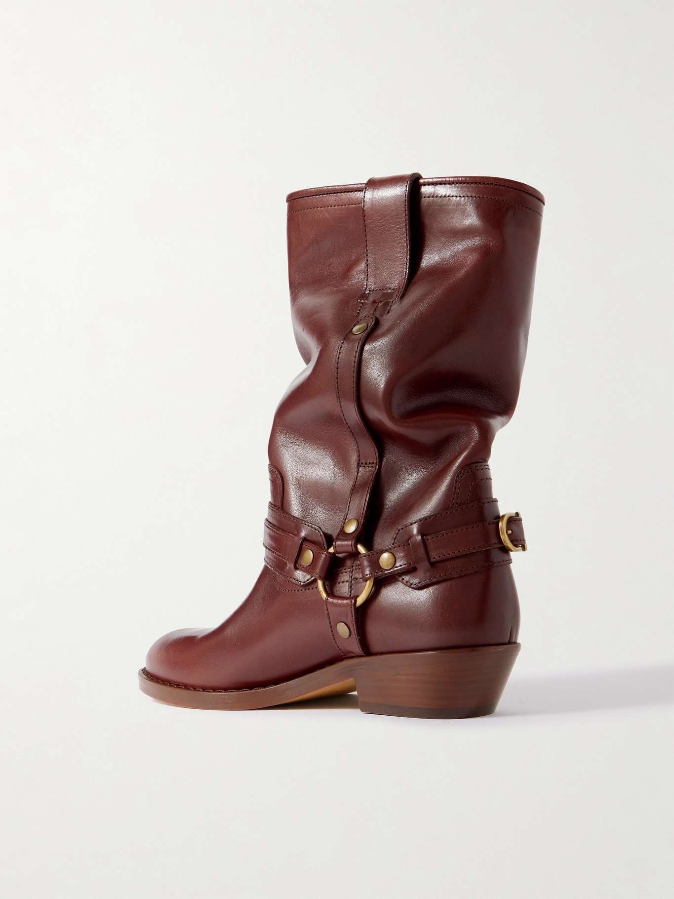 Heiko buckled leather boots Brown - 3
