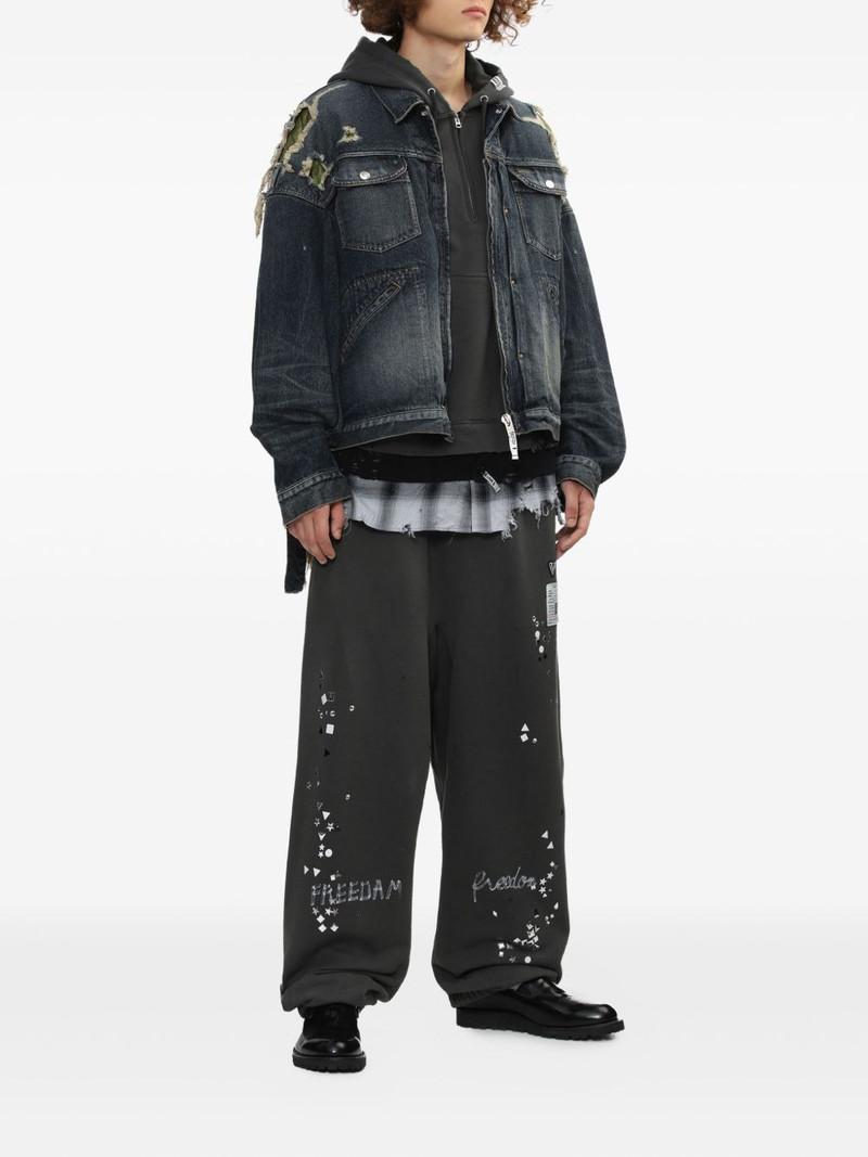 Maison MIHARAYASUHIRO embellished track pants outlook